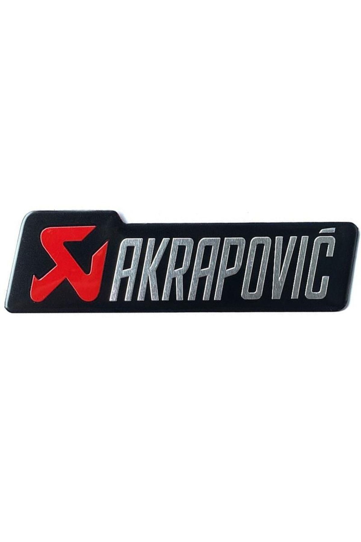 Knmaster Akrapovic Dikdörtgen Sticker Kırmızı
