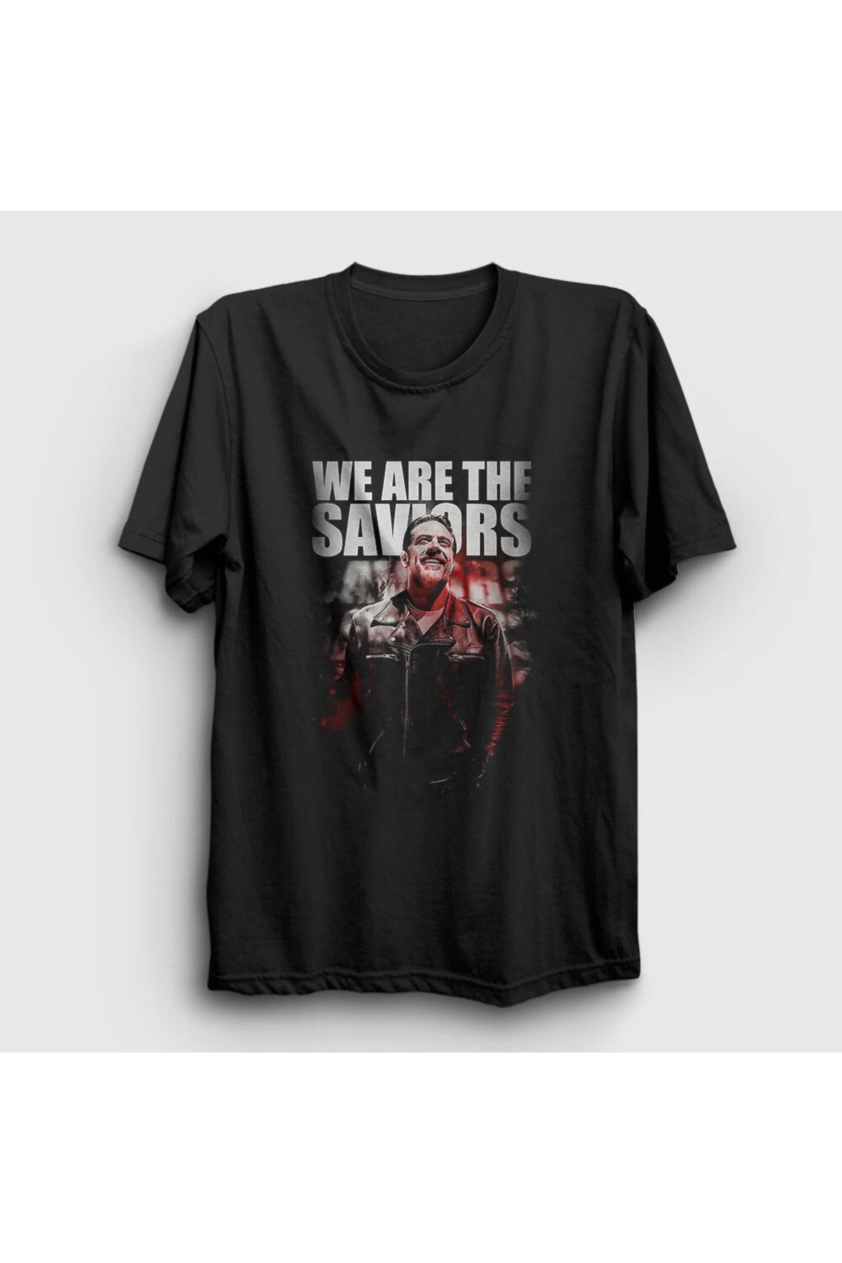 Presmono Unisex Siyah Saviors The Walking Dead T-shirt 220520tt