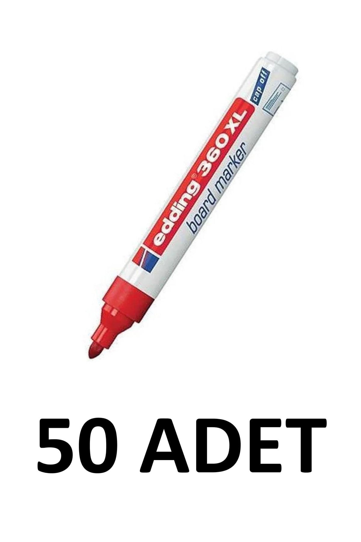 Edding 50 Adet 360xl Doldurulabilir Tahta Kalemi Kırmızı