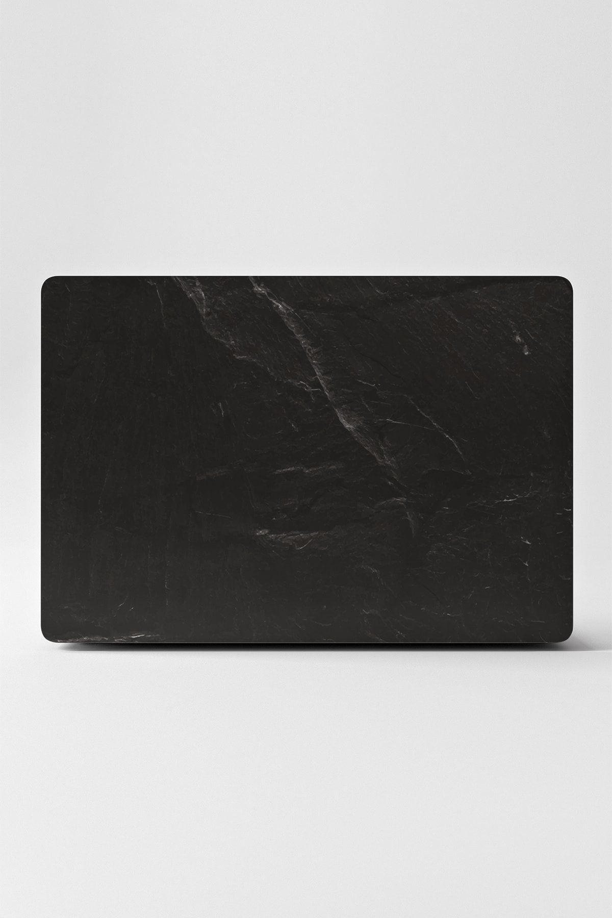 TUGİBU Laptop Sticker Kaplama Notebook Macbook Siyah Mermer