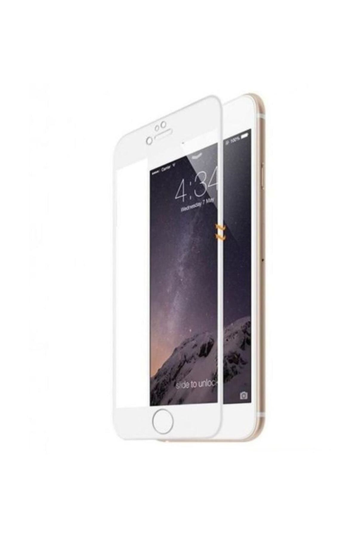 Telefon Aksesuarları Iphone 6-6s Kavisli Tam Kaplayan Zengin Çarşım Ekran Koruyucu Film Beyaz