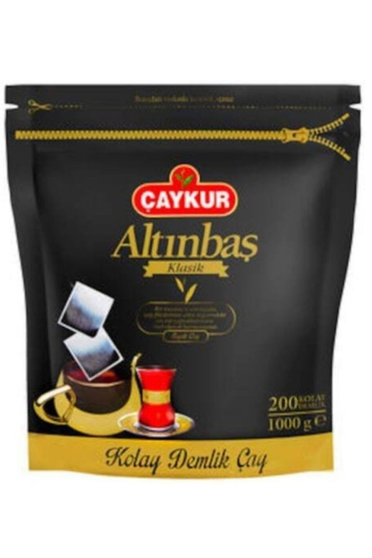 Çaykur Altınbaş Klasik Siyah Demlik Poşet Çay 200lü x 5 gr 6 Paket