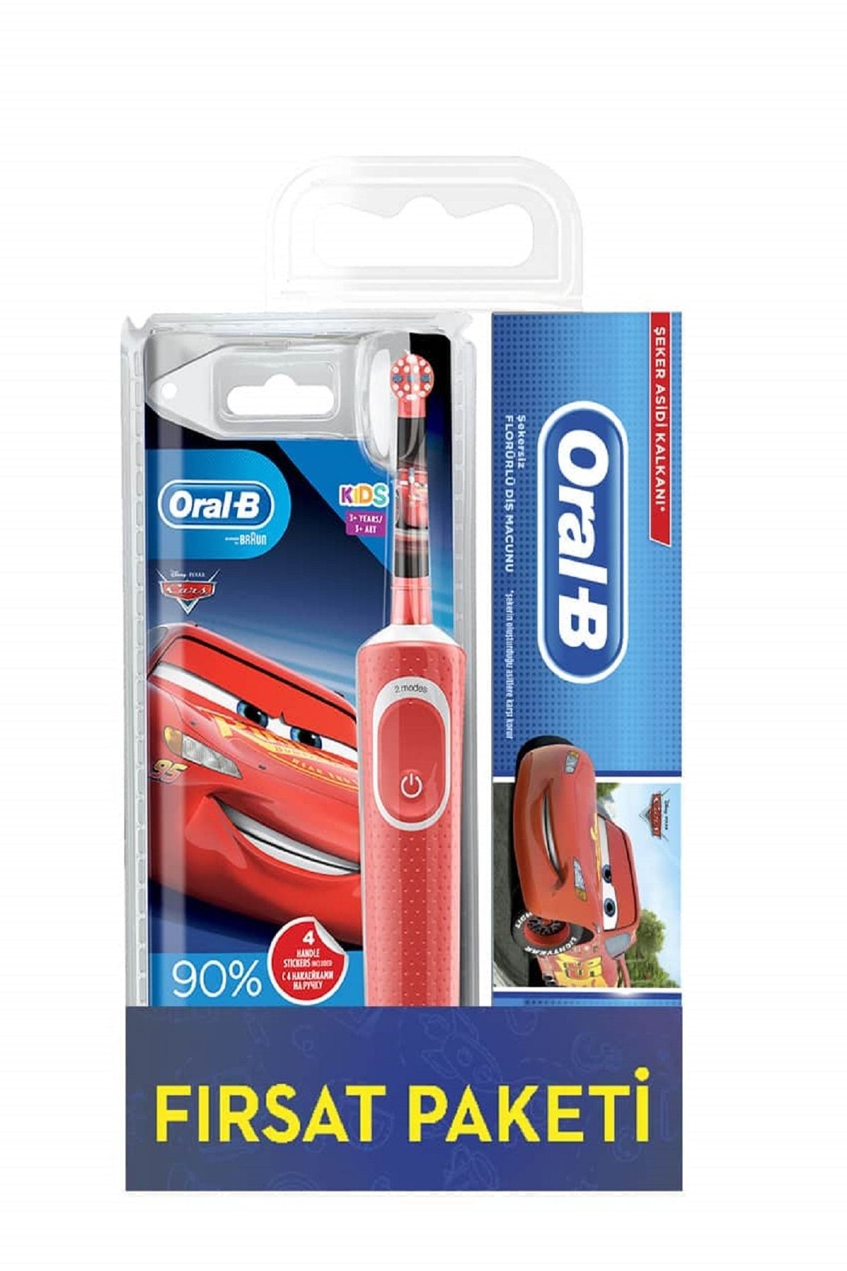Oral-B Çocuklar Için Cars Şarjlı Diş Fırçası + Diş Macunu 75 ml