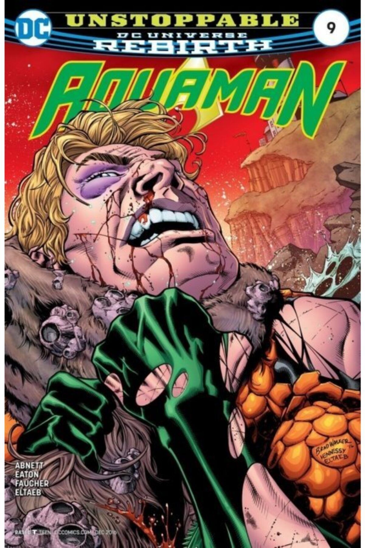 TM & DC Comics-Warner Bros Aquaman (2016-) #9 Fasikül Ingilizce Çizgi Roman