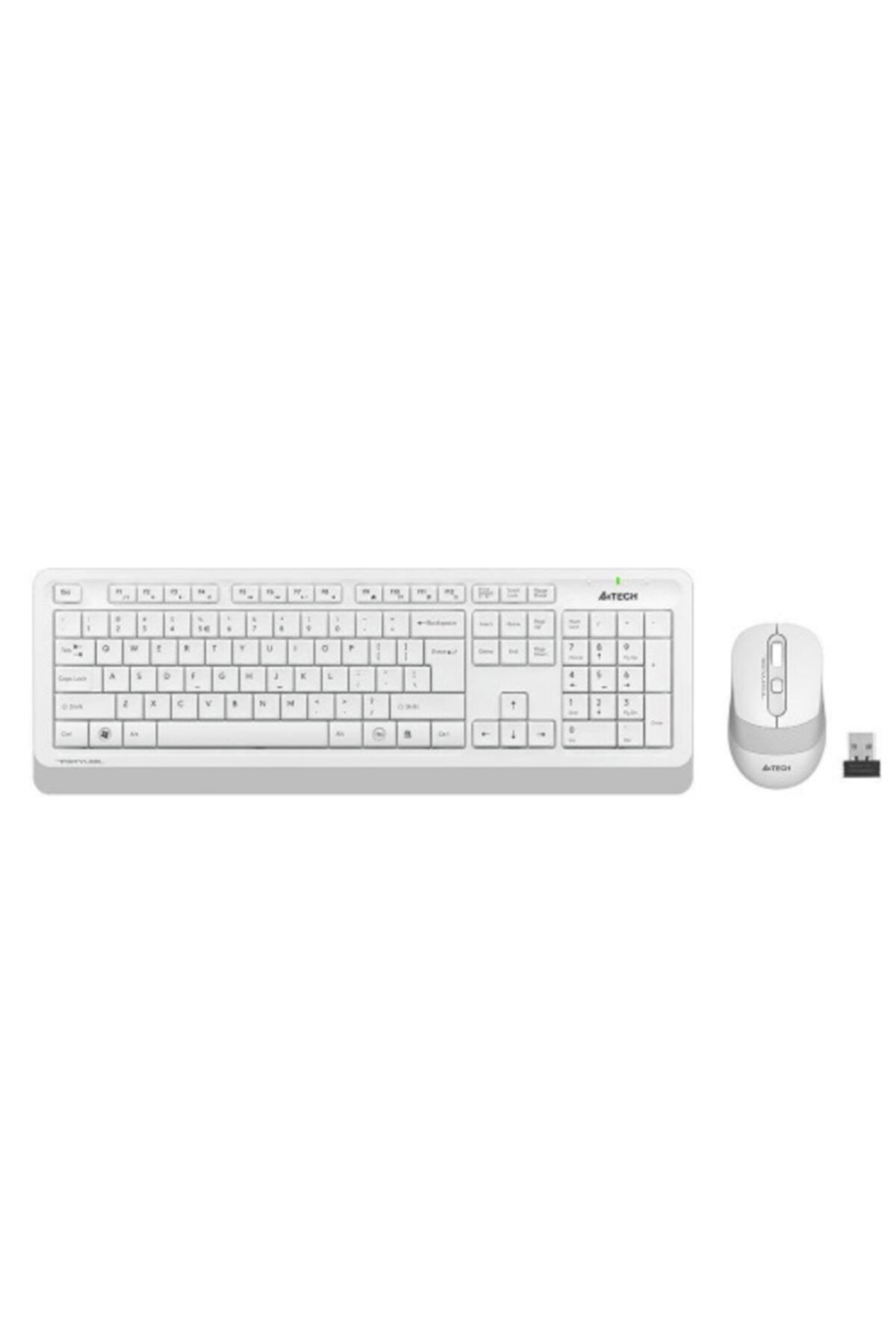 A4 Tech Fg1010 Beyaz Fstyler Türkçe Q 2,4ghz Kablosuz Klavye Mouse Set