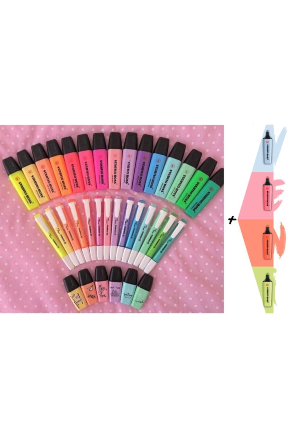 Stabilo Yeni Hepsi Fosforlu Full Set Tüm Renkler 39 Kalem