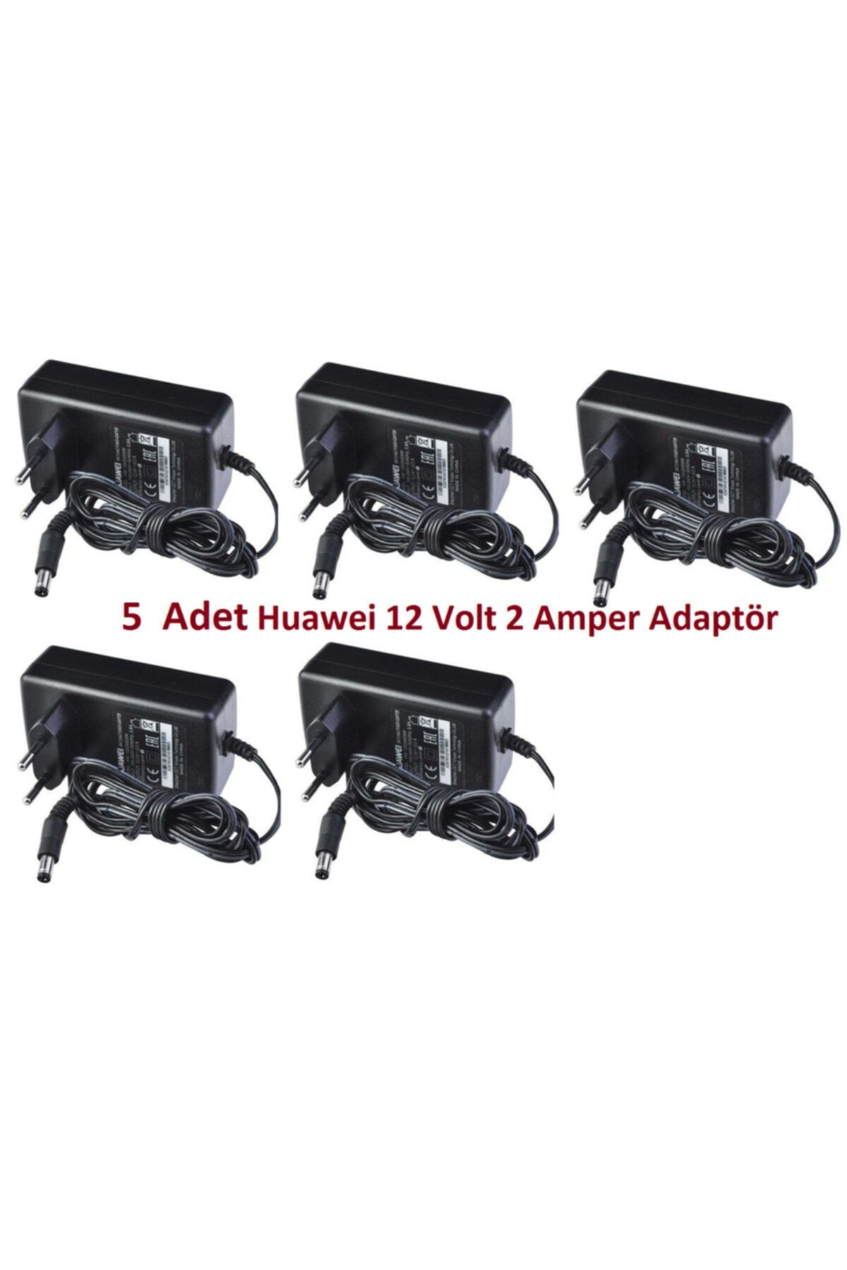 Huawei Hw 120200e6w 5 Adet 12v - 2a Modem Adaptör - Siyah