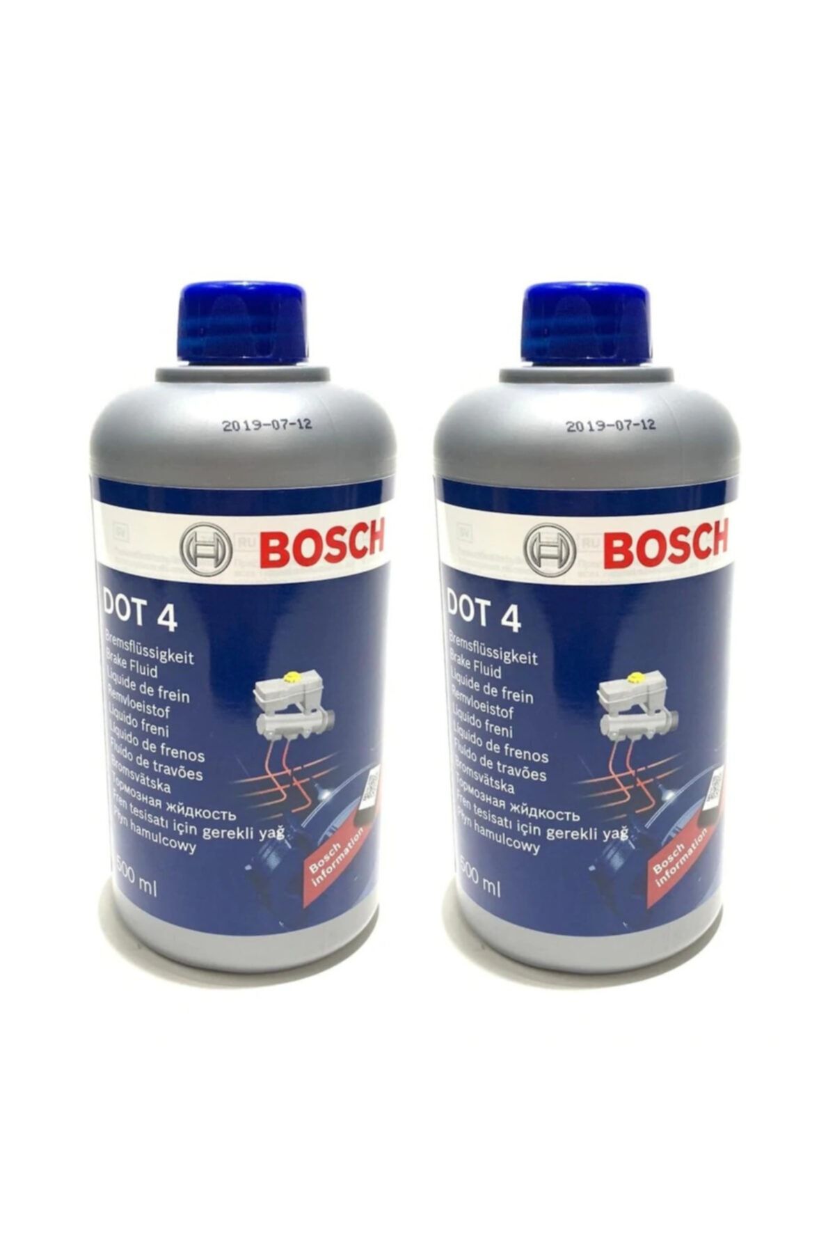 Bosch Dot 4 Fren Hidroliği 2 Adet 500ml Toplam 1 Lt