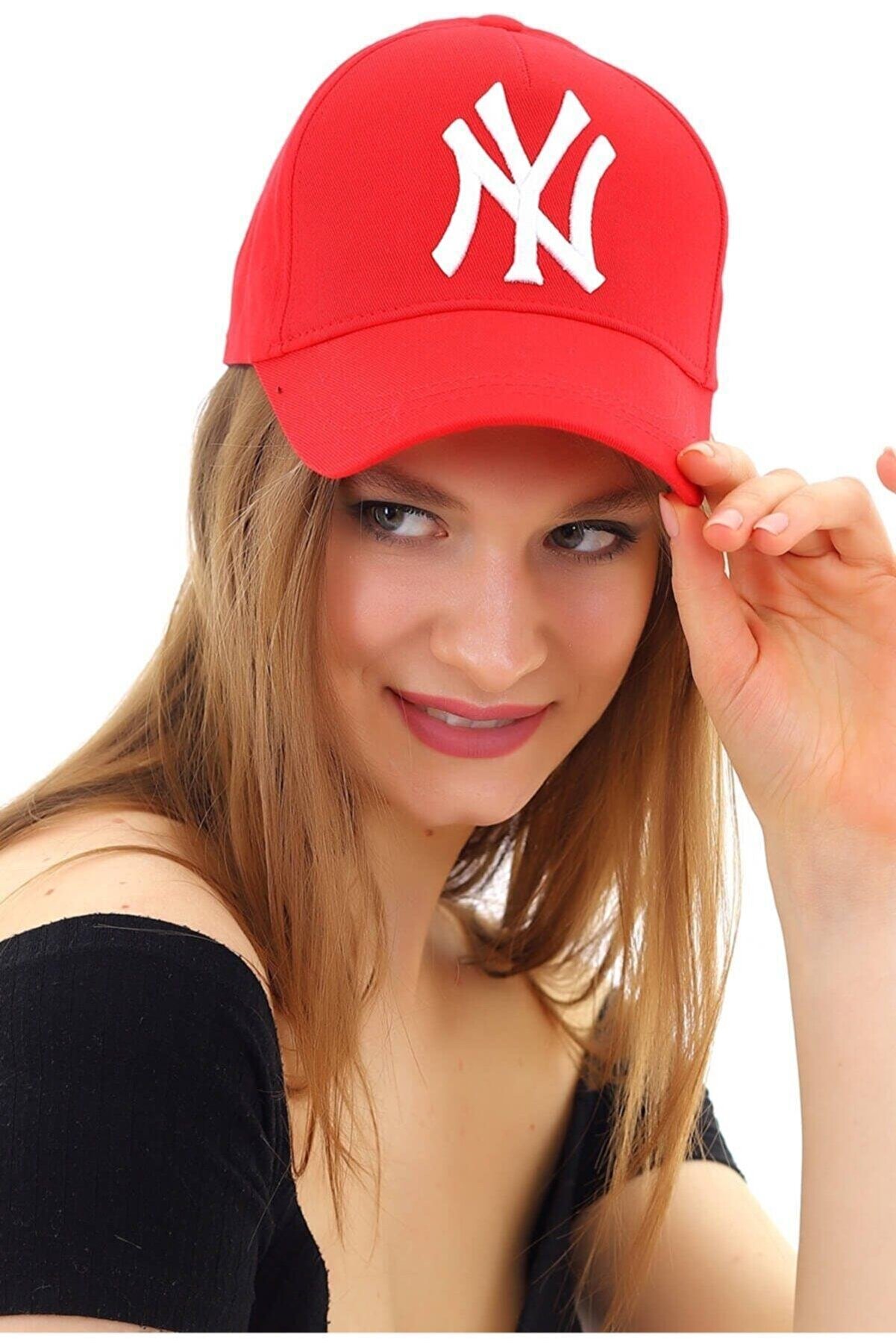 Orçun Özkarlıklı Unisex Bordo Ny New York Yankees Şapka