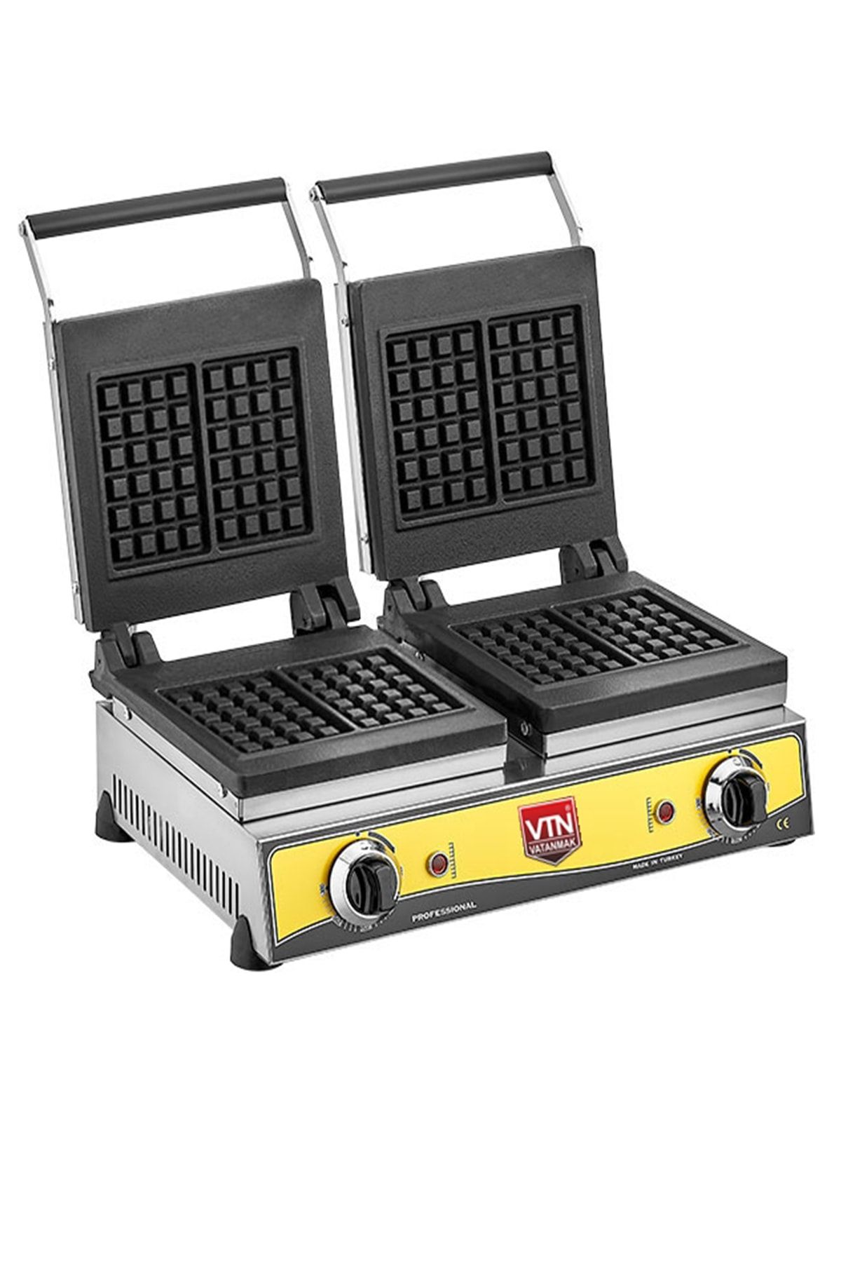VTN Çiftli Kare Model Waffle Makinası Elektrikli 16 Cm