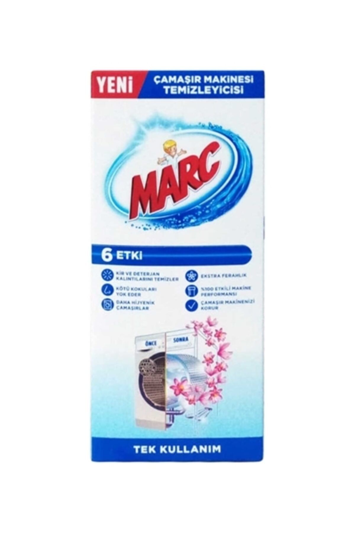 Marc Çamaşır Makinesi Temizleyici Tek Kullanımlık 250 ml