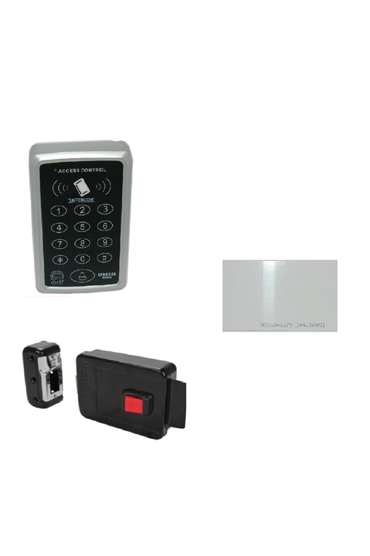 ENPERCON Elektronik Kapı Otomatı Ve Rfid Kartlı-şifreli Geçiş Sistemi Set 10 Adet Kart