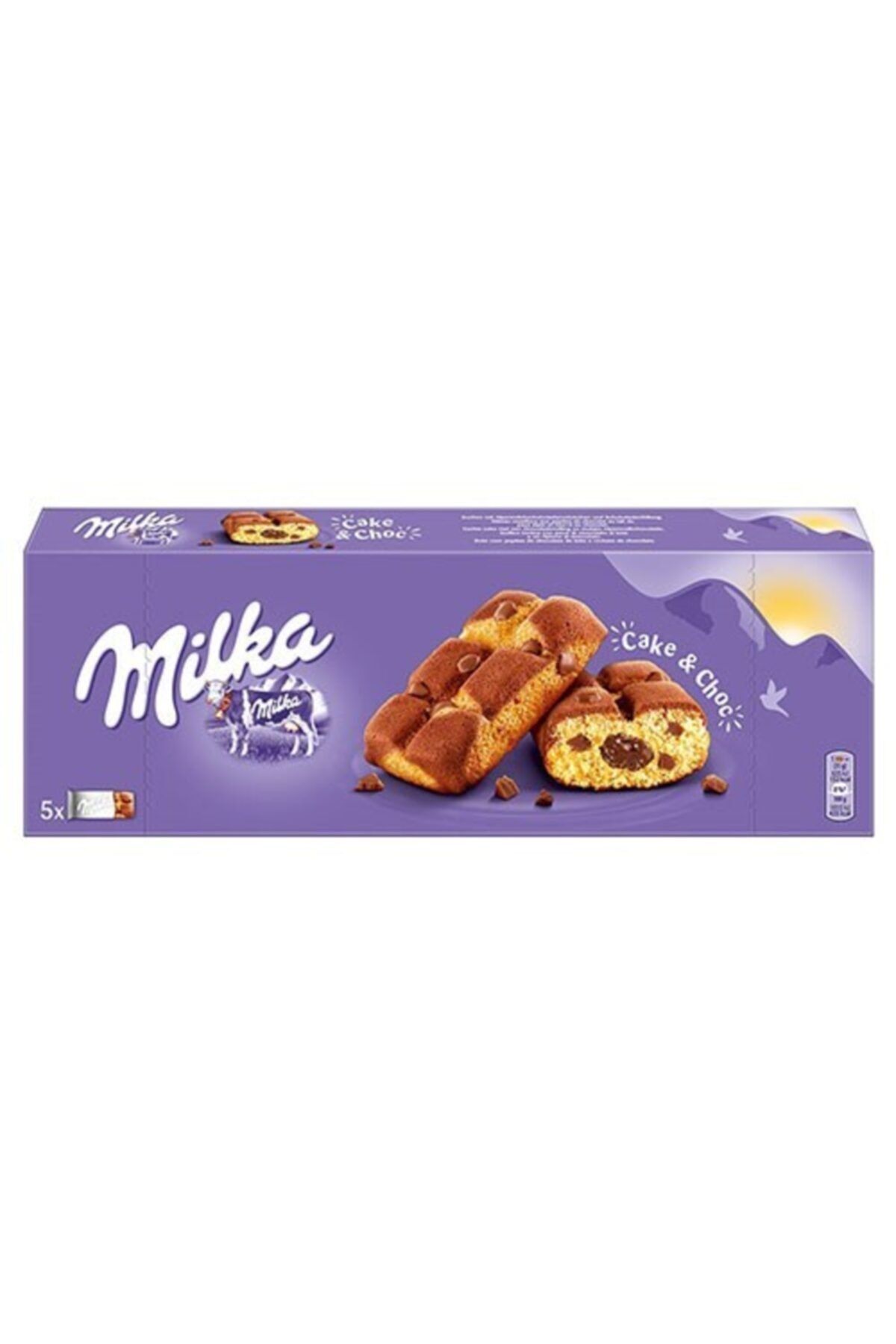 Milka Cake Choc Bitter Çikolata Dolgulu Ve Sütlü Çikolata Parçacıklı Kek 175 g