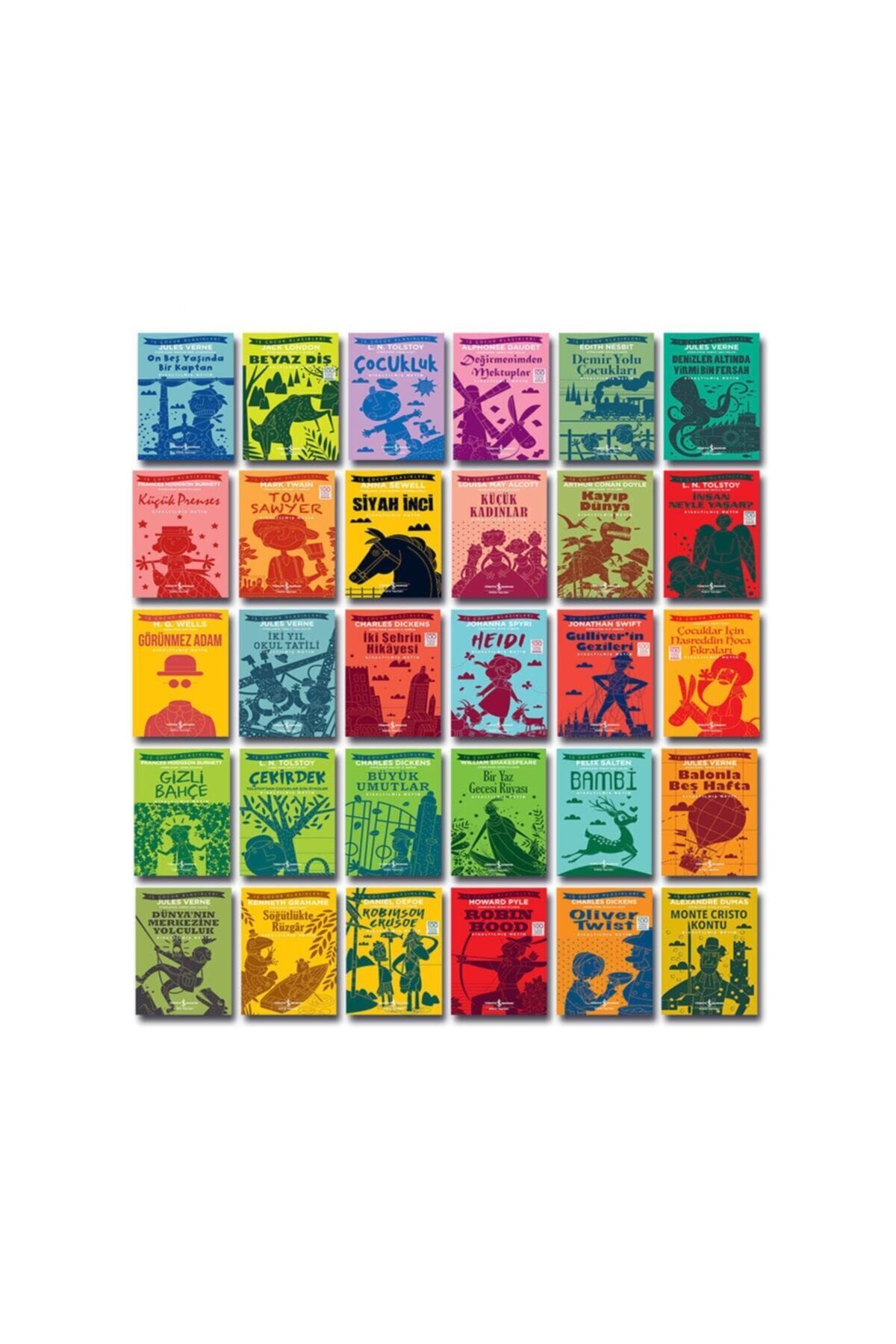 Türkiye İş Bankası Kültür Yayınları Iş Bankası Ilköğretim Dünya Çocuk Klasikleri Yüz Temel Eser 30 Kitap Set 1