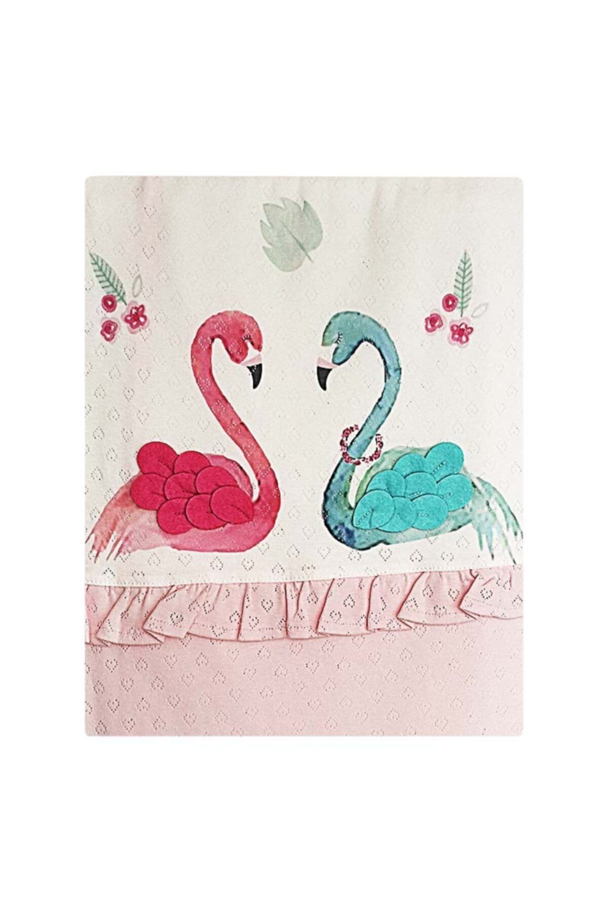 Bibaby Bebek Battaniyesi - Flamingo - 85x90 Cm - Pembe