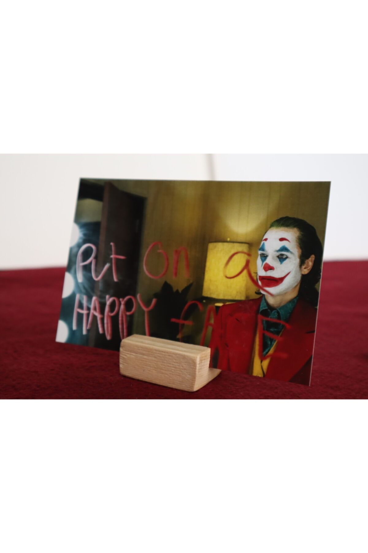 Karınca Piercing Joker Film Put On A Happy Face Illüstrasyon Batman Kartpostal Seti