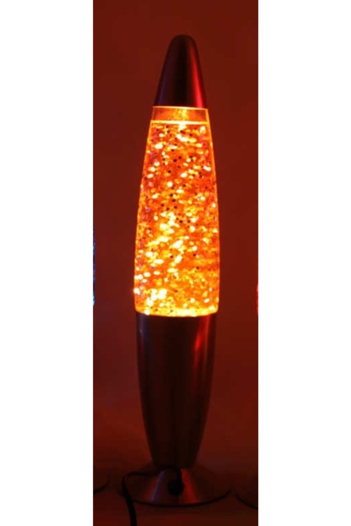 binbirçeşit Lava Lambası -lav Lamba Yıldızlı (Büyük Boy 40 Cm) Sarı