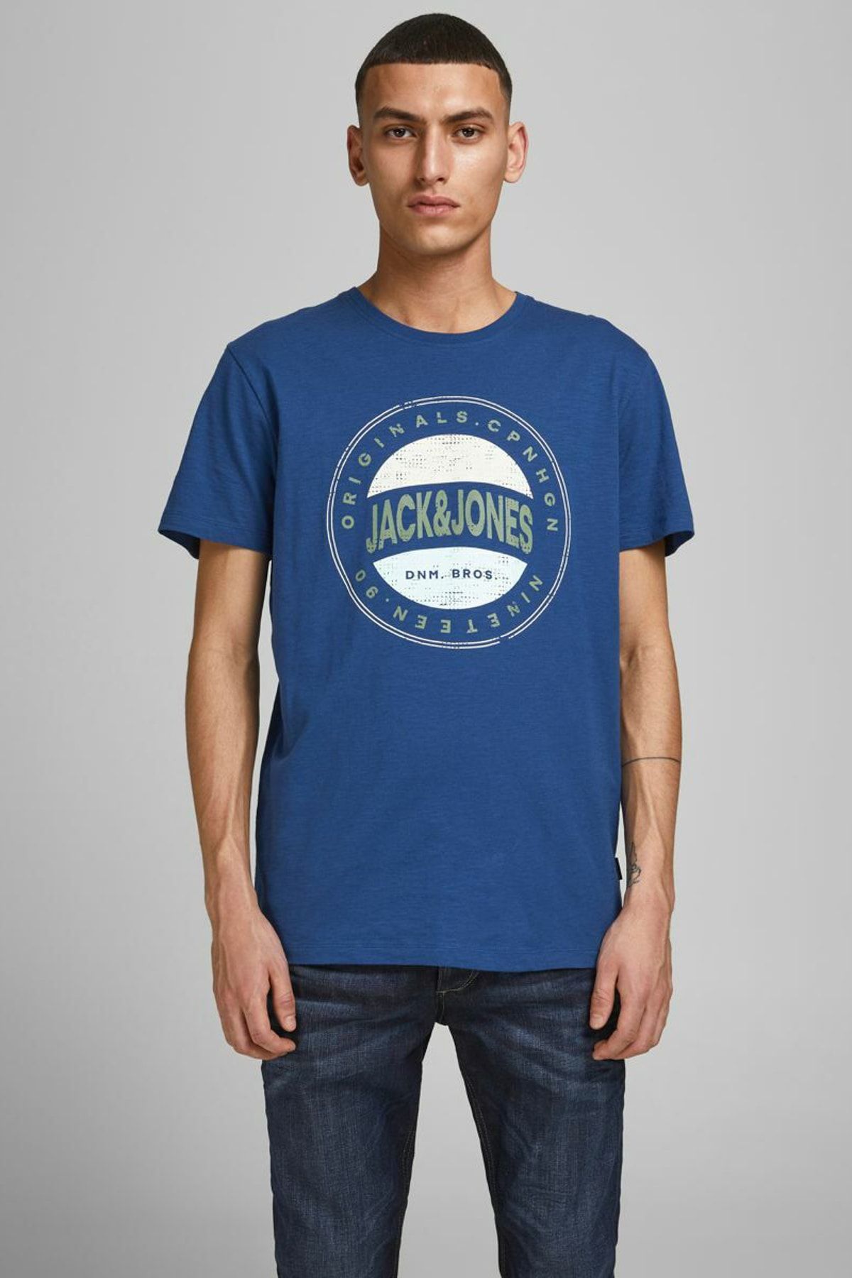 Jack & Jones Erkek Lacivert T-shirt