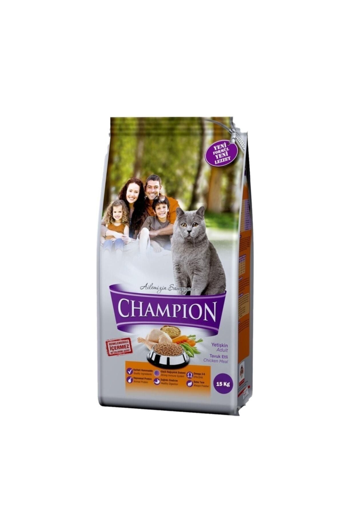 Champion 1 Champion Tavuk Etli Yetişkin Kedi Maması 15 Kg