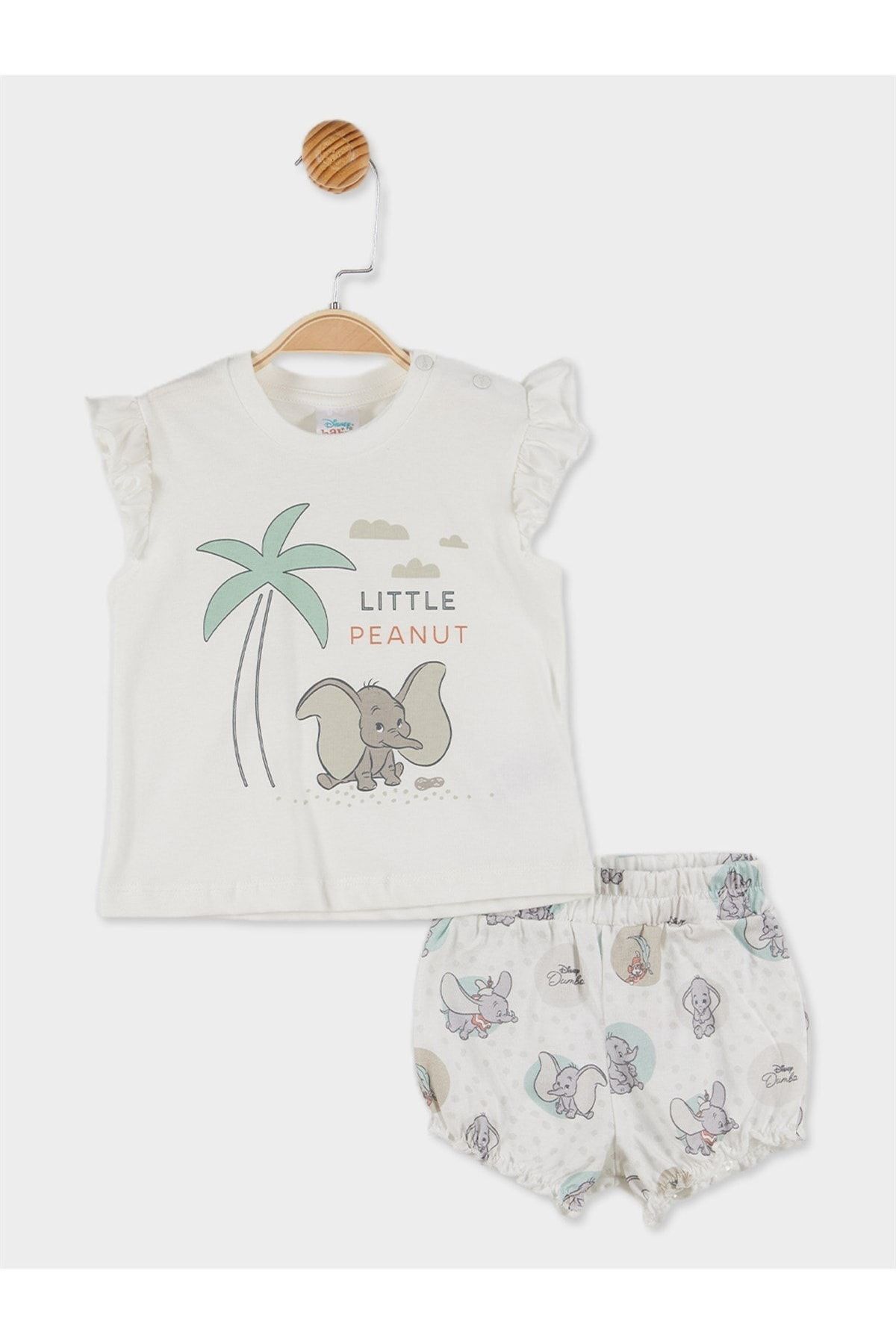 DİSNEY Dumbo Lisanslı Kız Bebek Tişört Ve Şort 2'li Takım