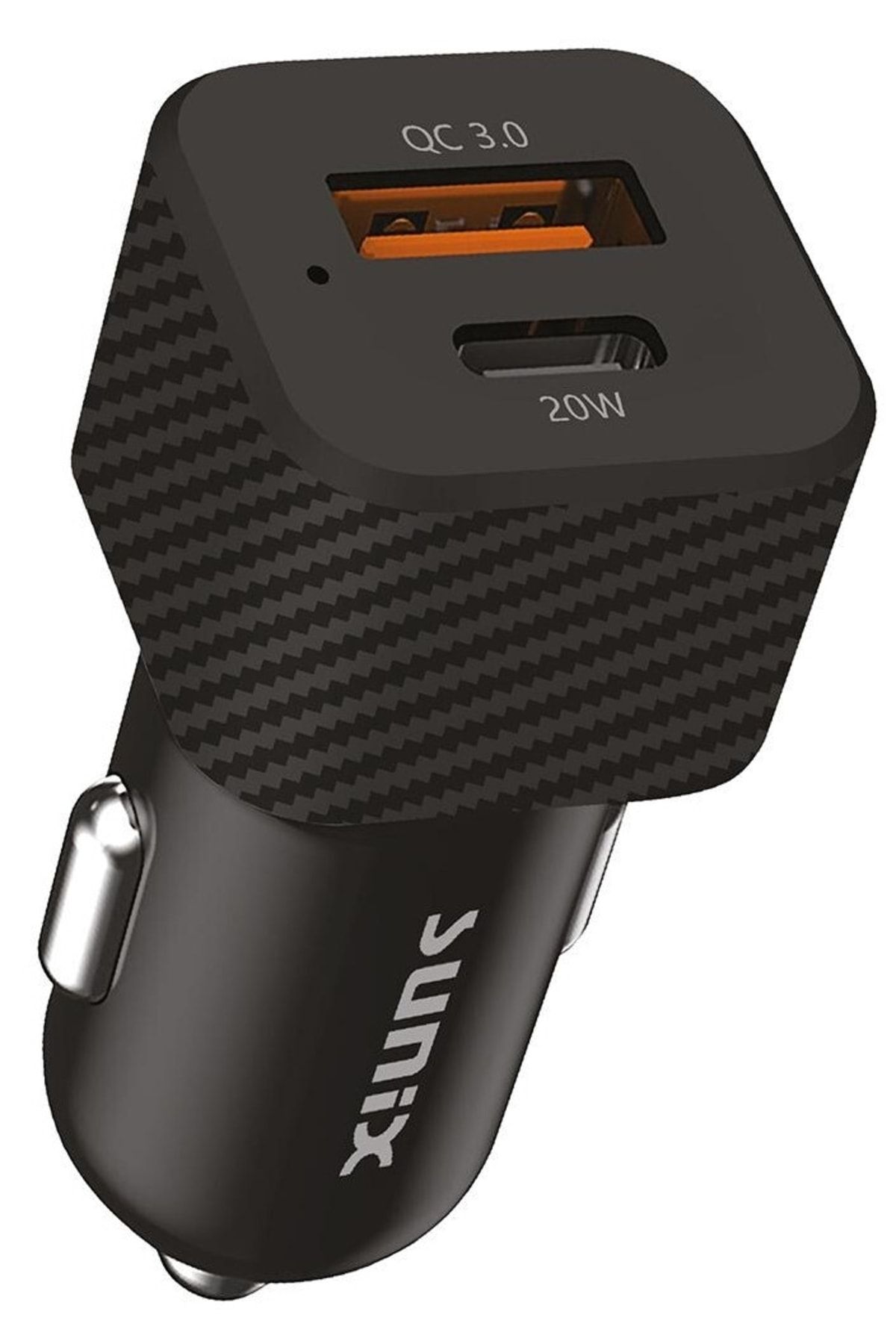 Sunix Araç Çakmak Şarj Aleti Qualcomm3.0 20w Hızlı Şarj Type C Ve Usb Çıkış