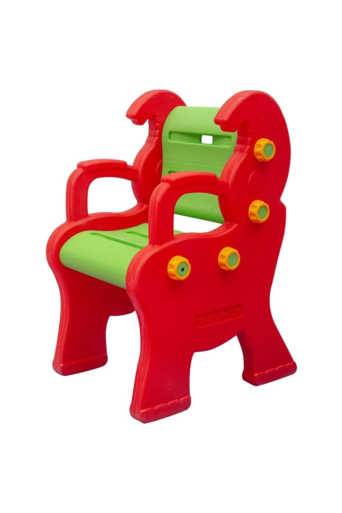 EXECTUS Çocuk Sandalye Kırmızı/yeşil - Anaokulu Sandalye - Kreş Sandalye - Çocuk Küçük Bank - Oturak