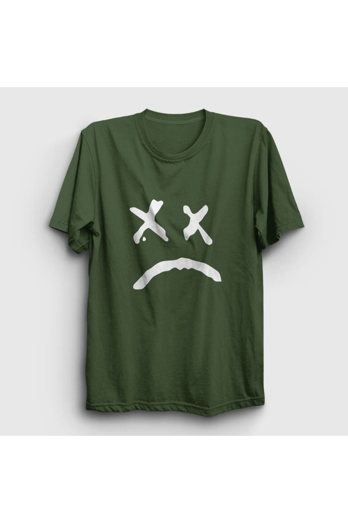 Presmono Unisex Haki Sad Face Lil Peep T-shirt 37848tt