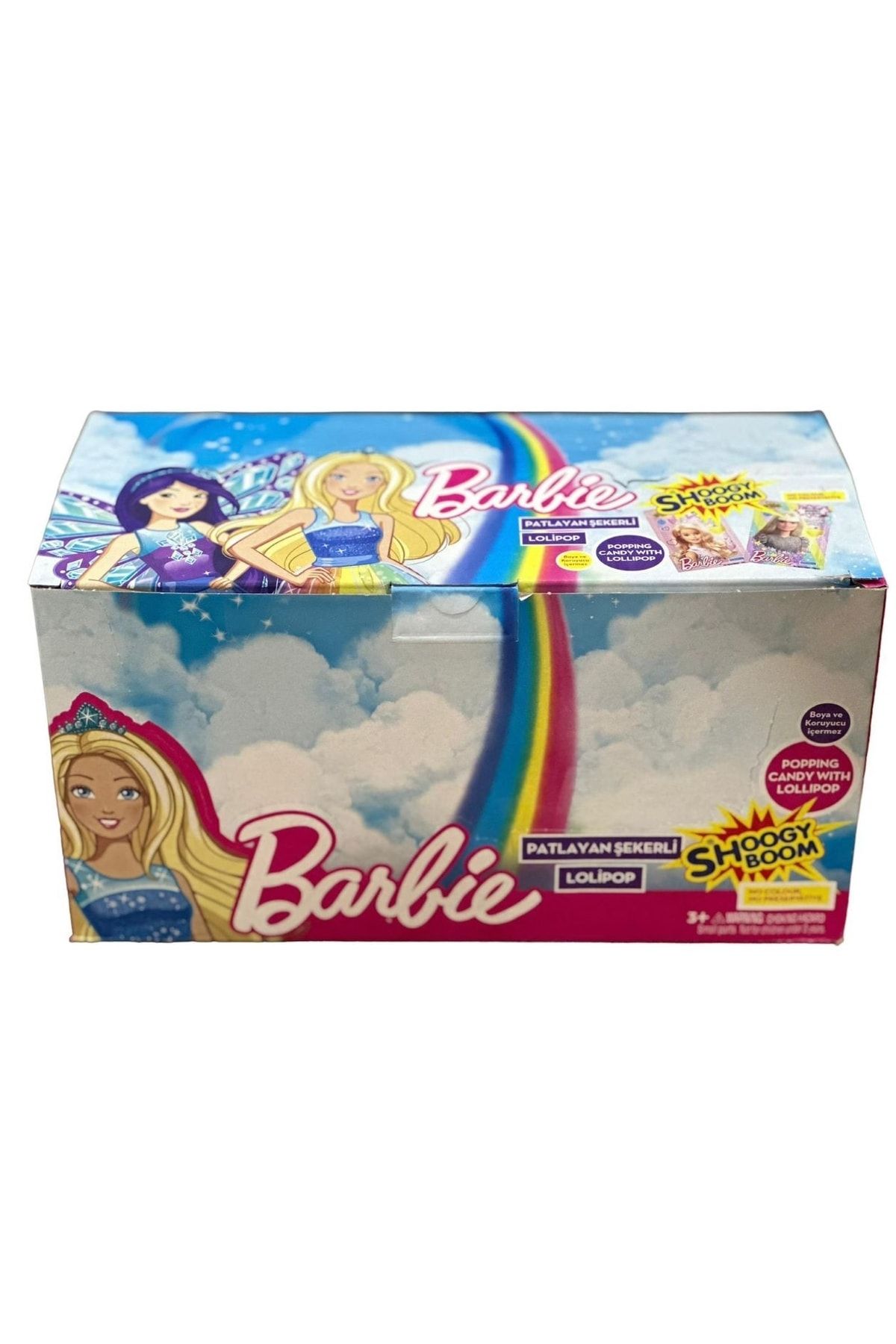 Barbie Hleks Patlayan Şekerli Lolipop Çilek 12 Gr 36'lı