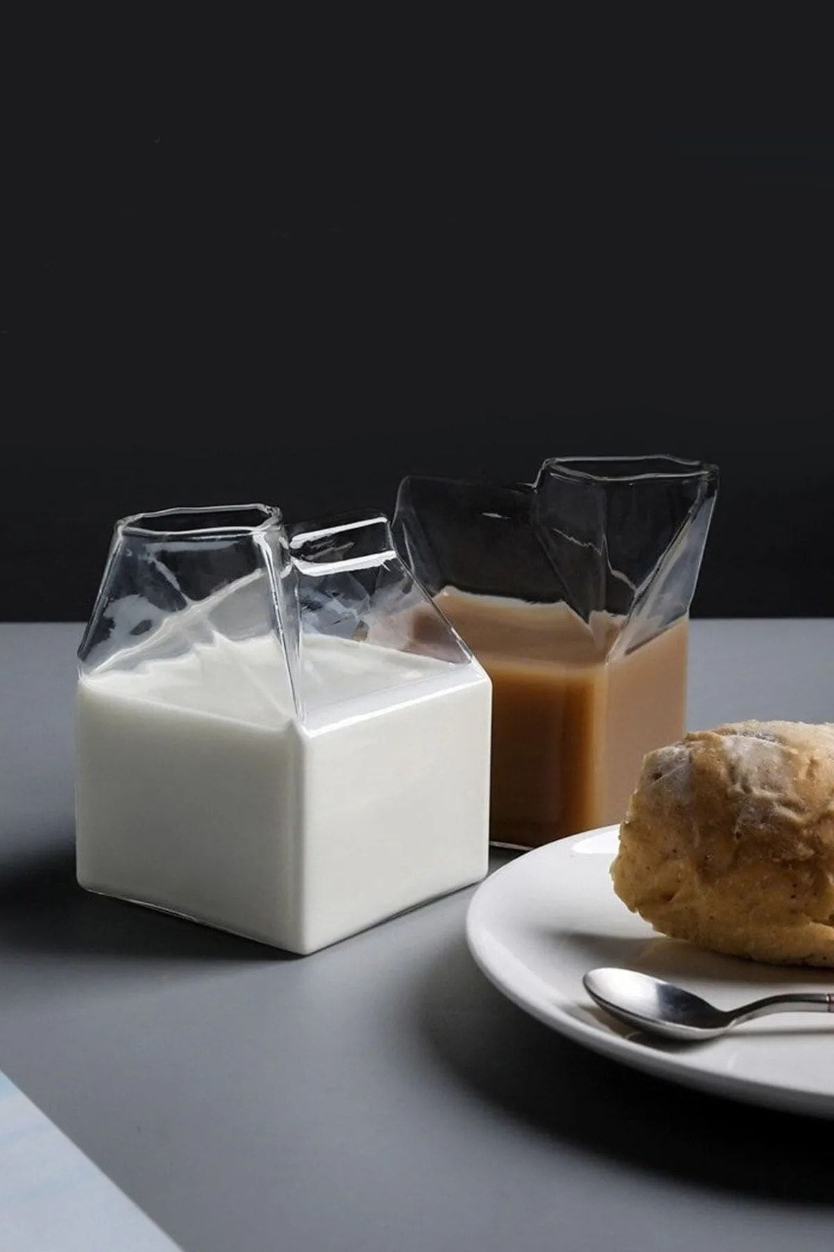 Genel Markalar 1 Adet Isıya Dayanıklı Borosilikat Süt Kutusu Bardak Kahve Ve Sunum Bardağı-borosilikat Bardak 350ml