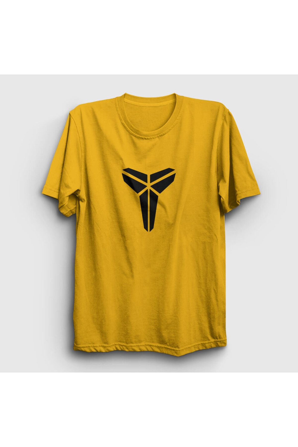 Presmono Unisex Sarı Logo Kobe Bryant Nba Basketbol T-shirt 296318tt