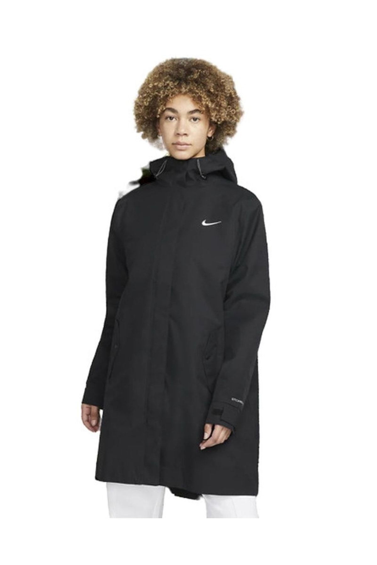 Nike Sportswear Essential Storm-fıt Dokuma Siyah Kadın Parka Ceketi Dm6245-010