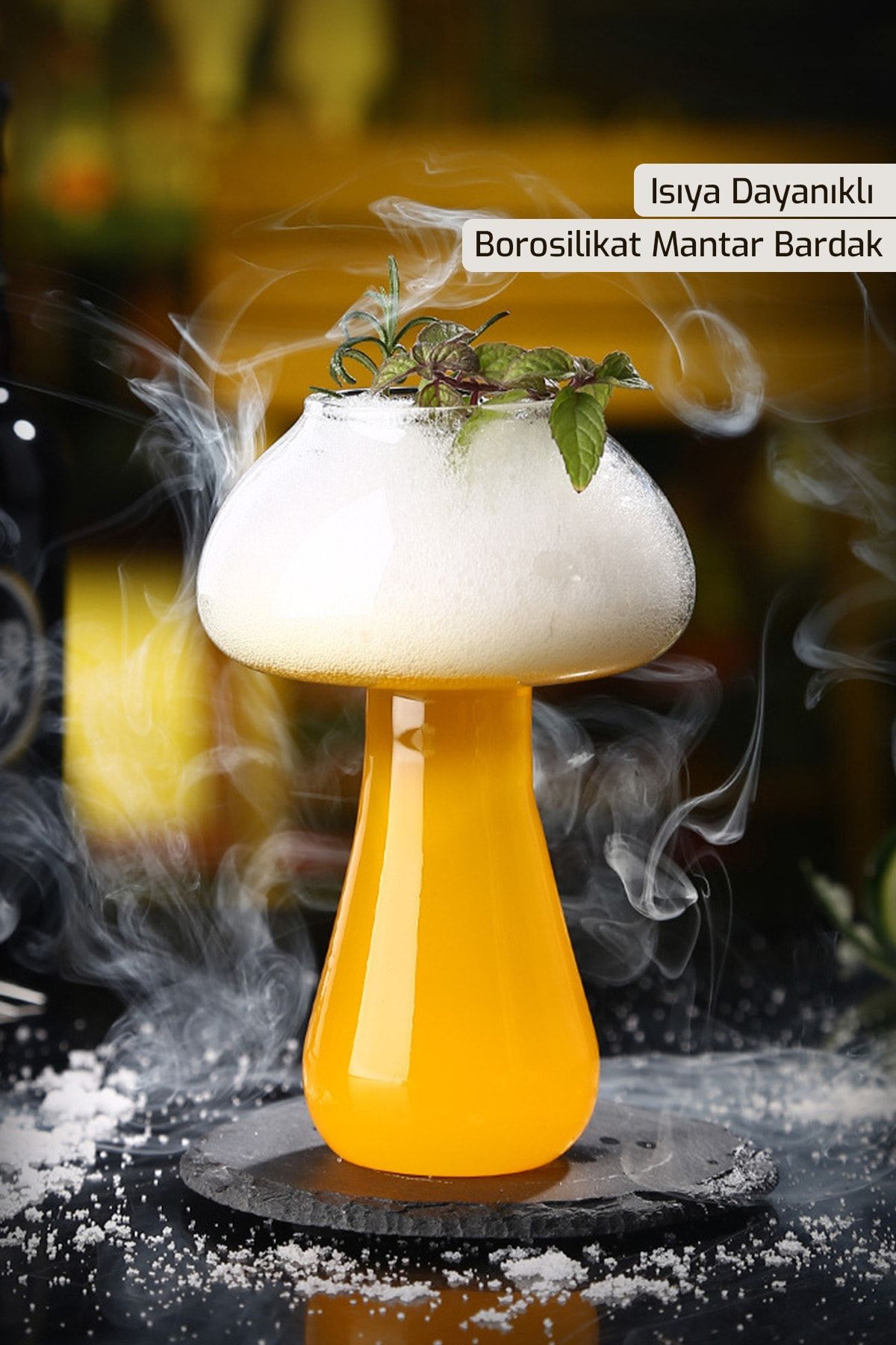 morlimon Isıya Dayanıklı Borosilikat Mantar Bardak | Kahve Ve Sunum Bardağı