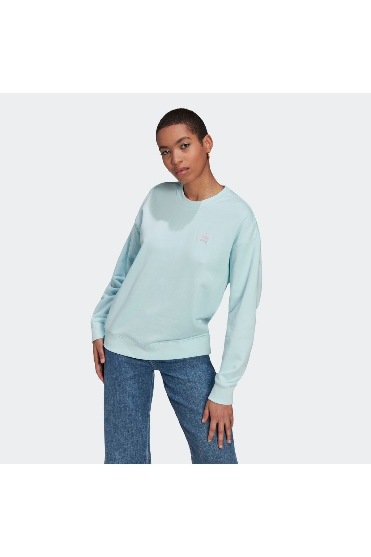 adidas Graphic Kadın Mavi Sweatshirt (hl6620)