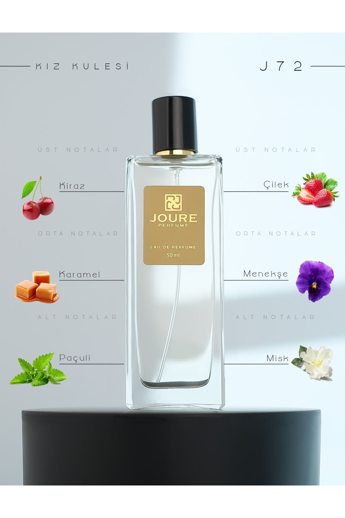 JOURE PERFUME Joure J72 -afrodizyak Etkili Ferah Tatlı Meyveli Kokulu 50ml Kalıcı Edp Kadın Parfüm