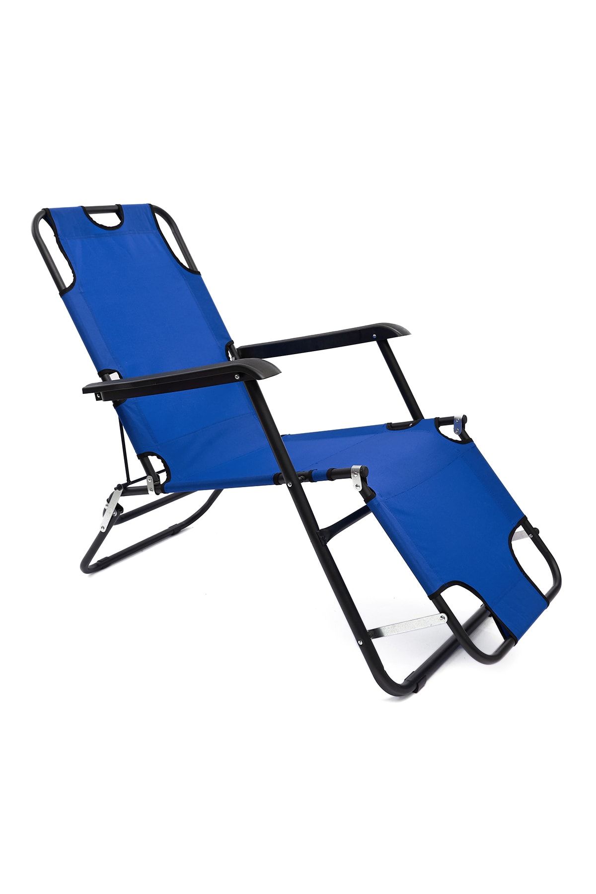 moniev Litus Katlanır Şezlong Plaj Şezlongu Portatif Kamp Sandalyesi Ve Bahçe Şezlongu - Mavi