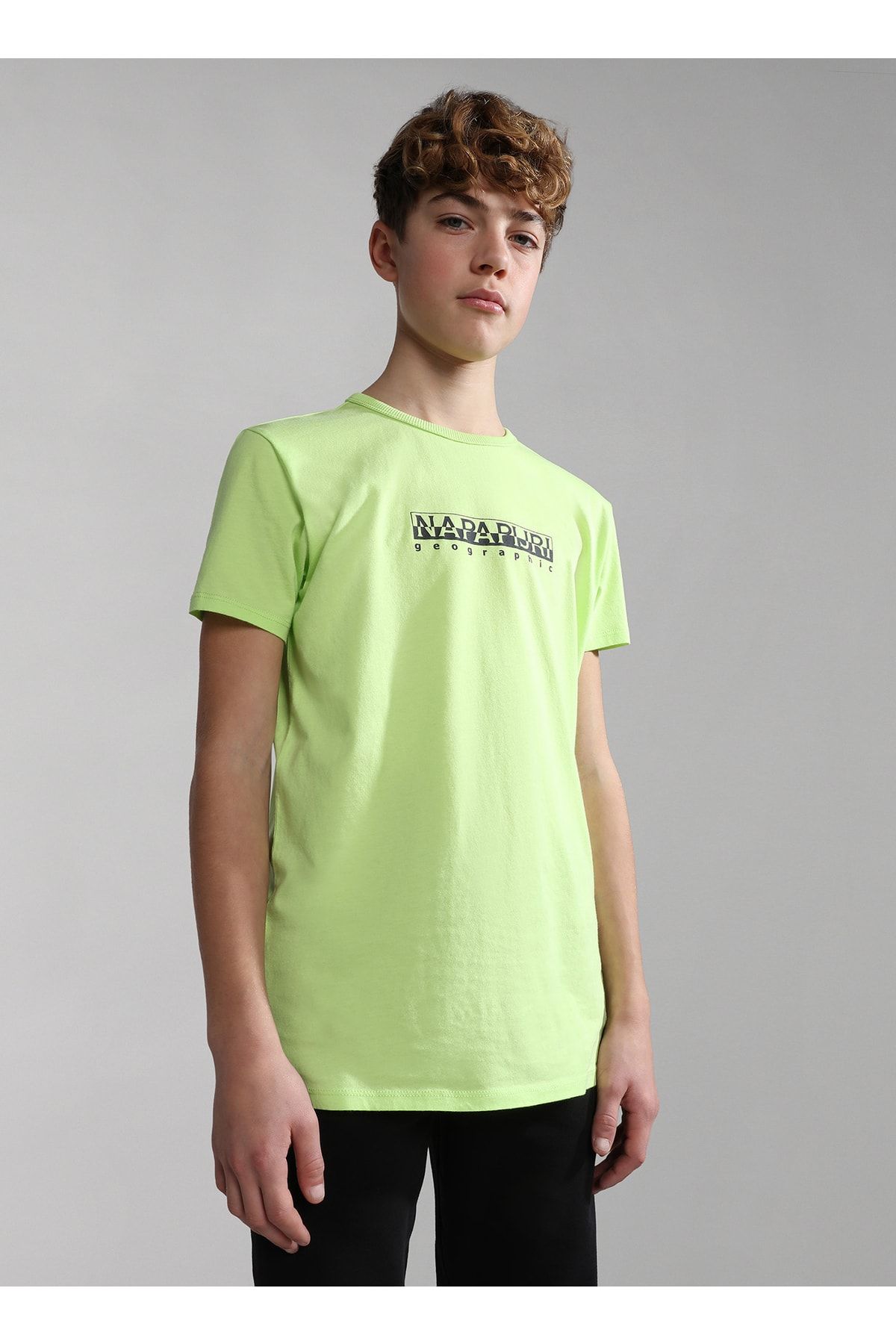 Napapijri Yeşil Erkek Çocuk T-shirt Np0a4g4pg1g1 K S-box Ss 1