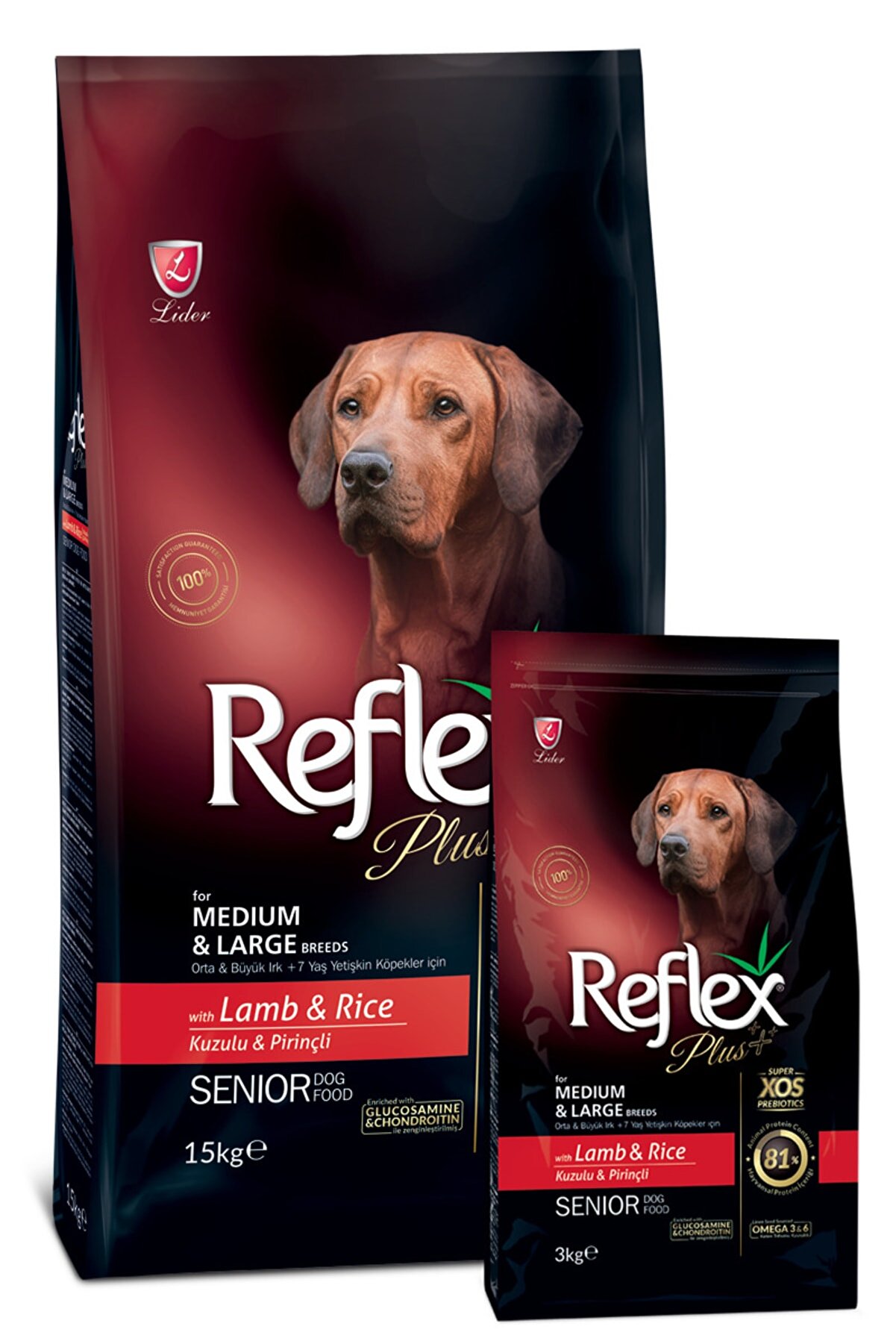 Reflex Plus 15 Kg Kuzu&pirinç Büyük Irk Yetişkin Köpek Maması