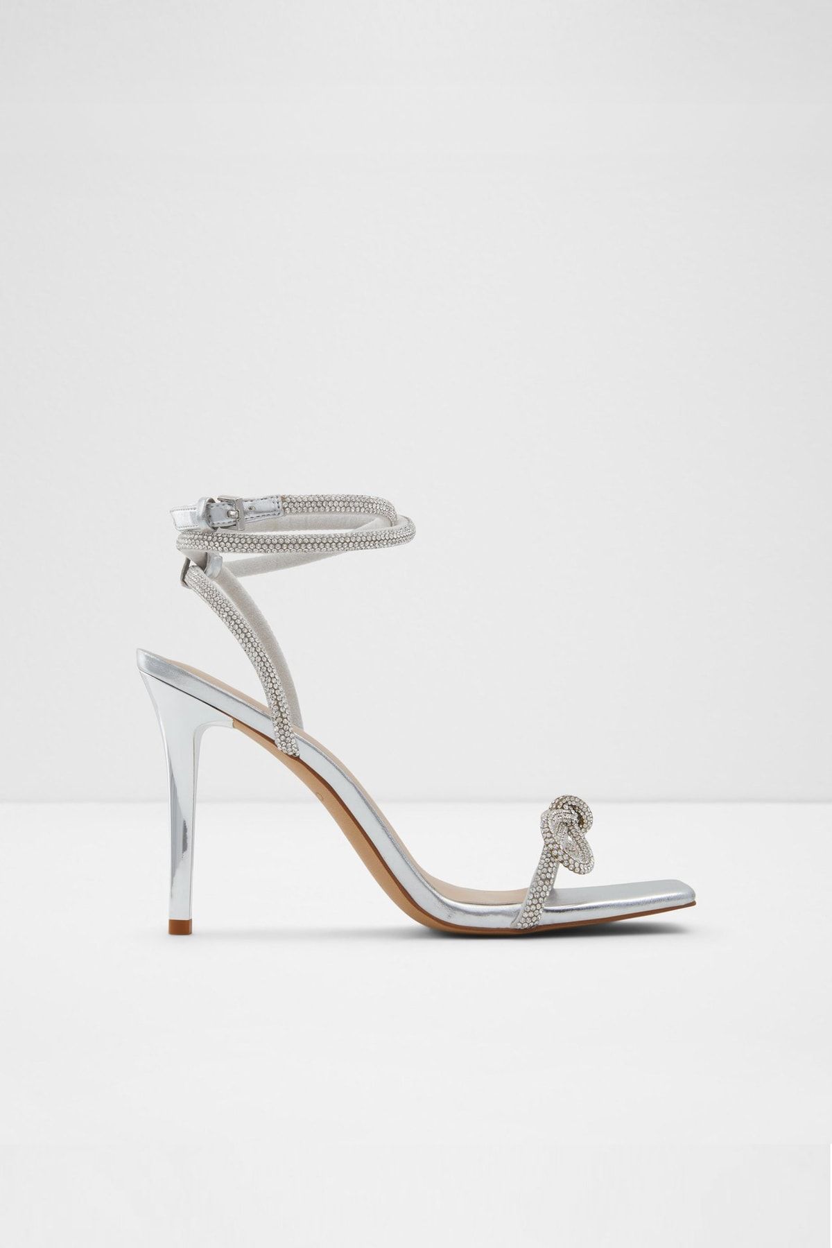 Aldo Barrona - Gümüş Kadın Abiye Topuklu Sandalet
