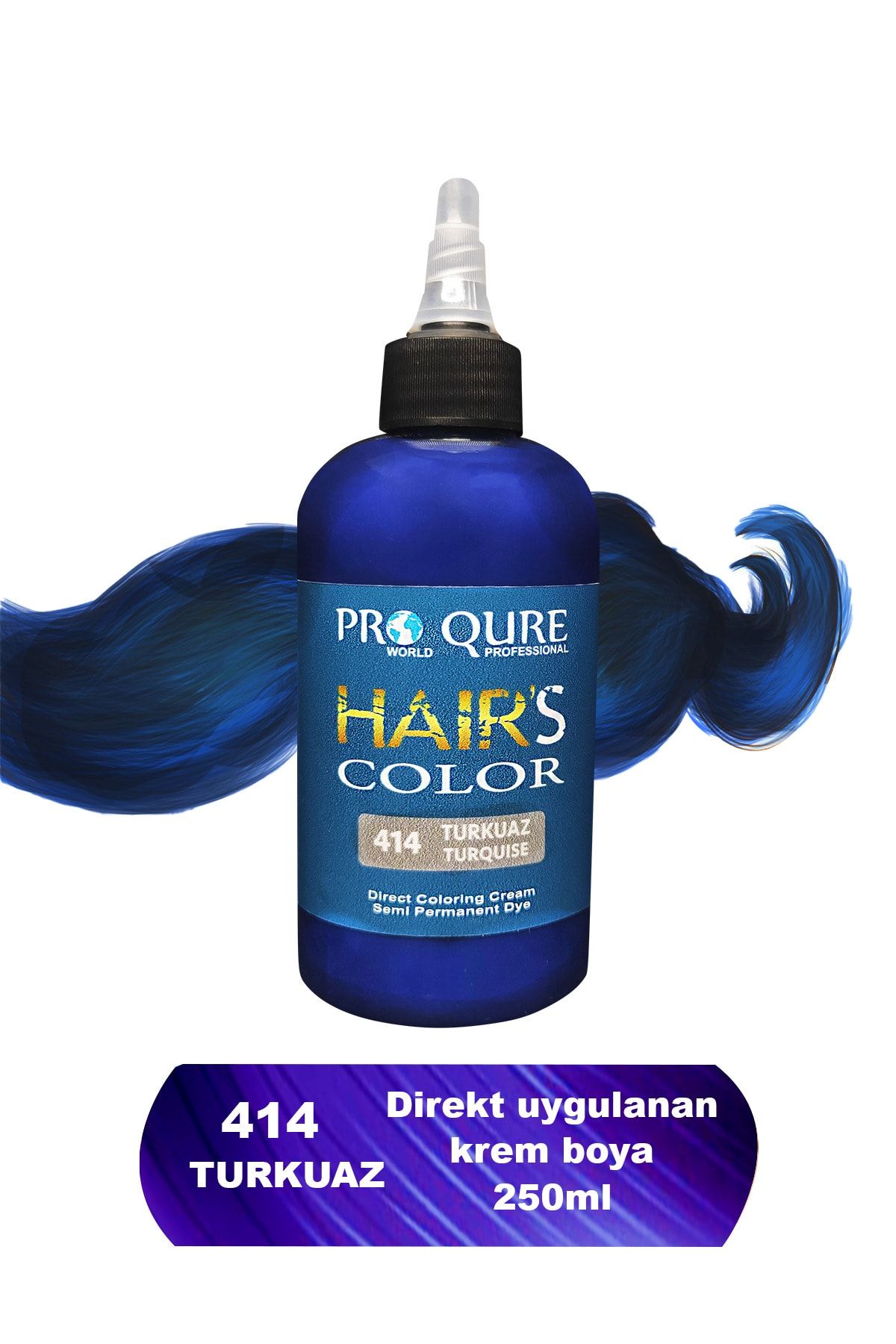 PROQURE Turkuaz Renkli Saç Boyası 250 ml