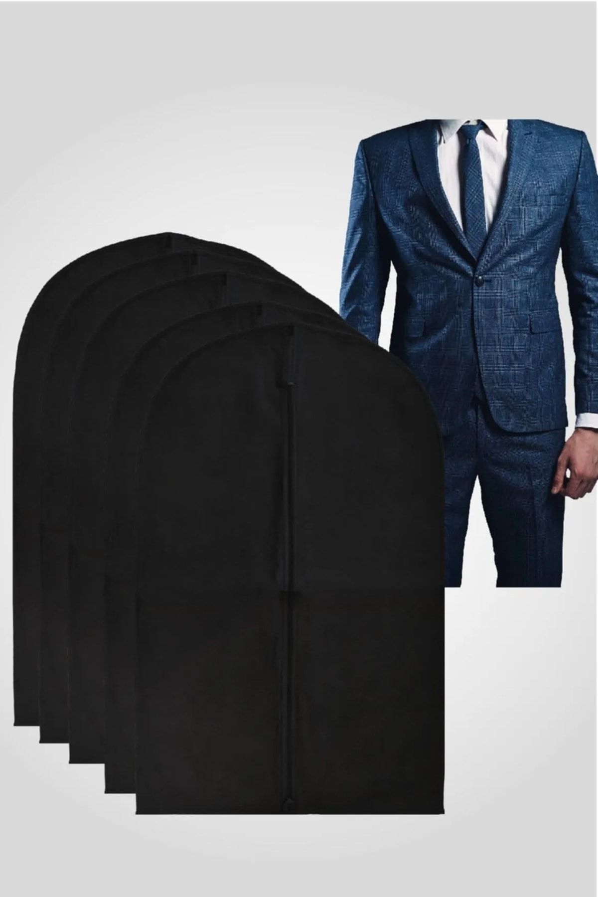 Vivyan 10 Adet Takım Elbise Kılıfı Koruyucu Kılıf 100x63 cm