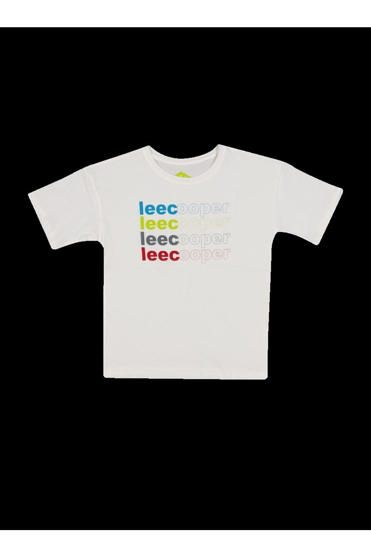 Lee Cooper Bert Erkek Çocuk Bisiklet Yaka T-shirt Beyaz