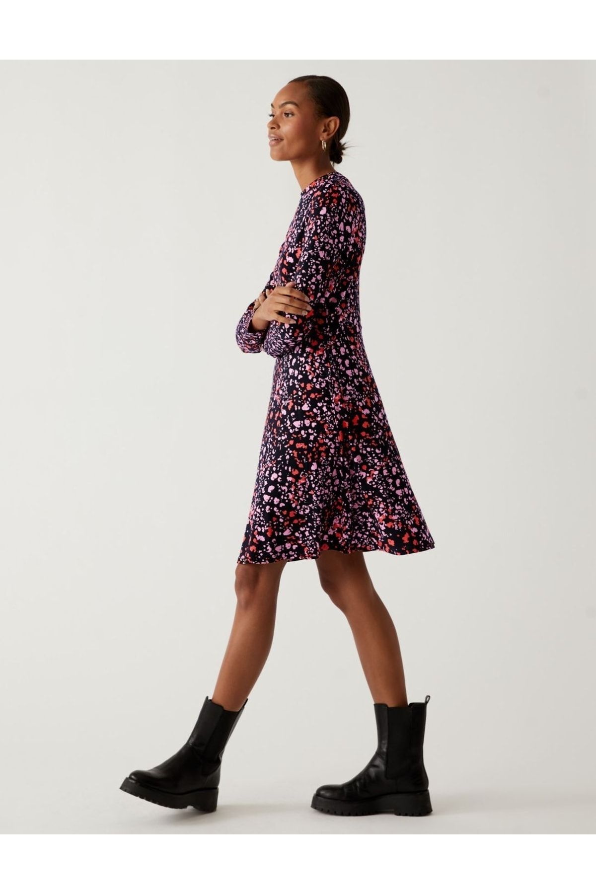 Marks & Spencer Uzun Kollu Mini Örme Elbise