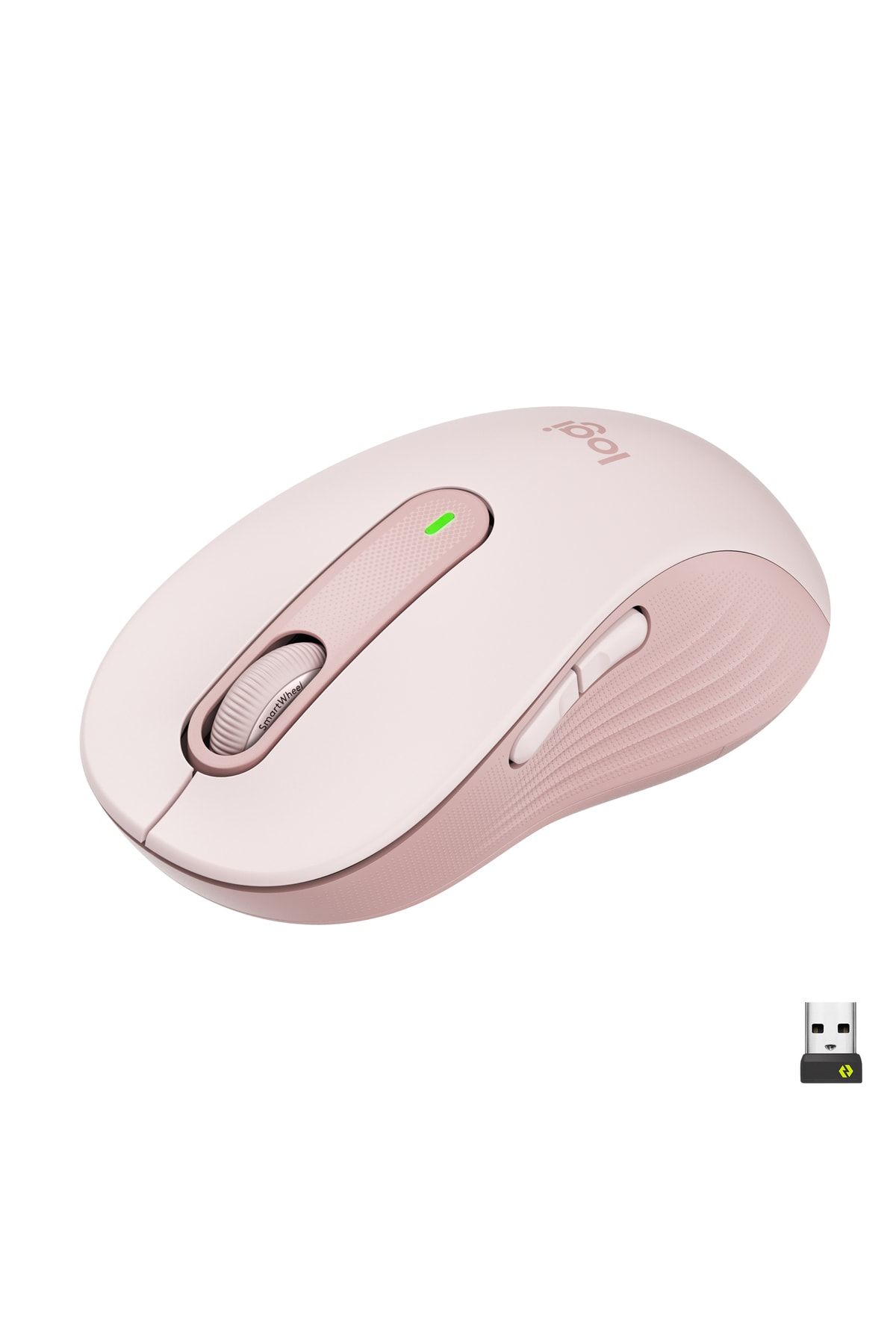 logitech Signature M650 Büyük Boy Sağ El Için Sessiz Kablosuz Mouse - Pembe