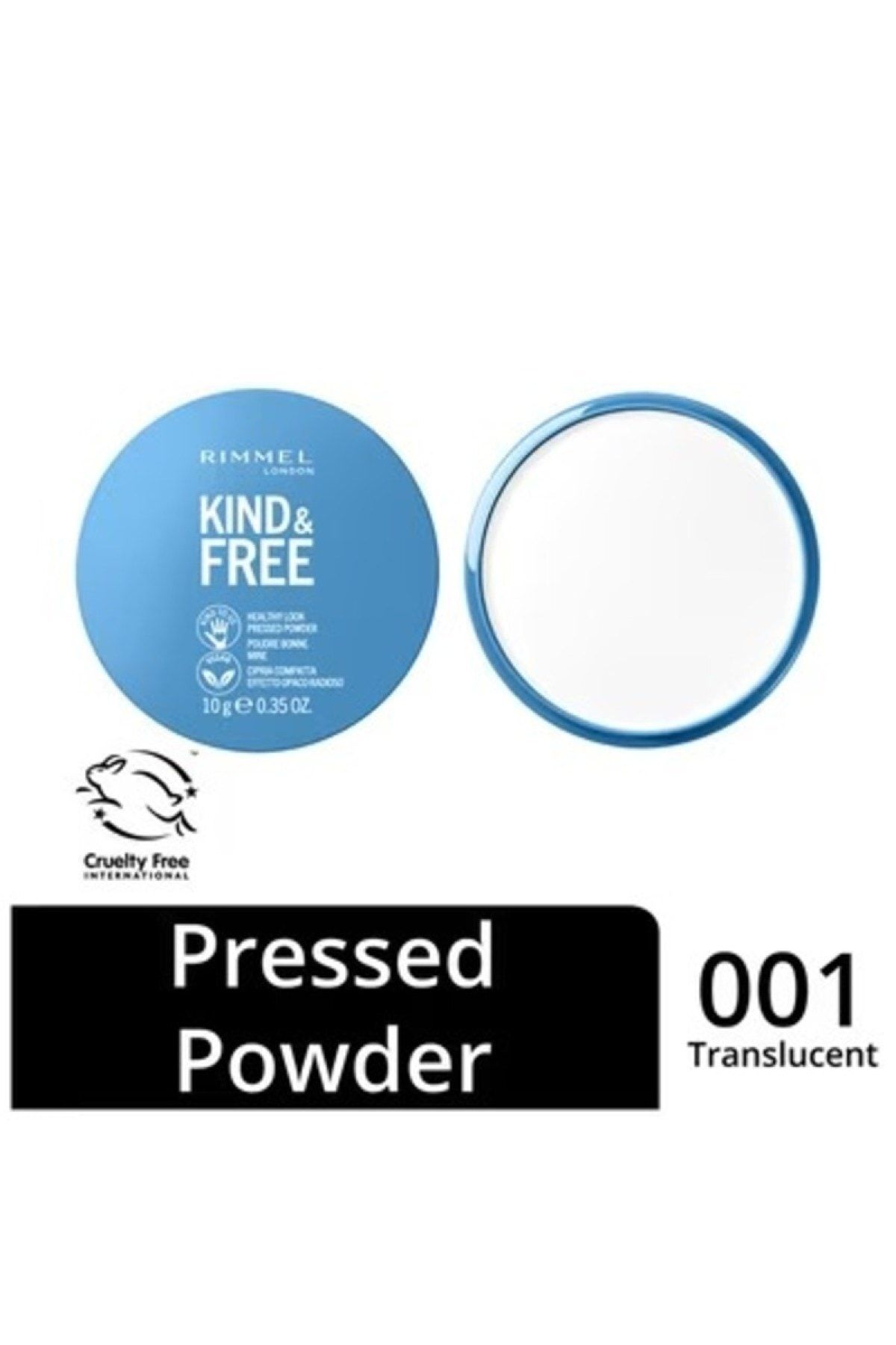 Rimmel London Kind Free Powder Translucent 001