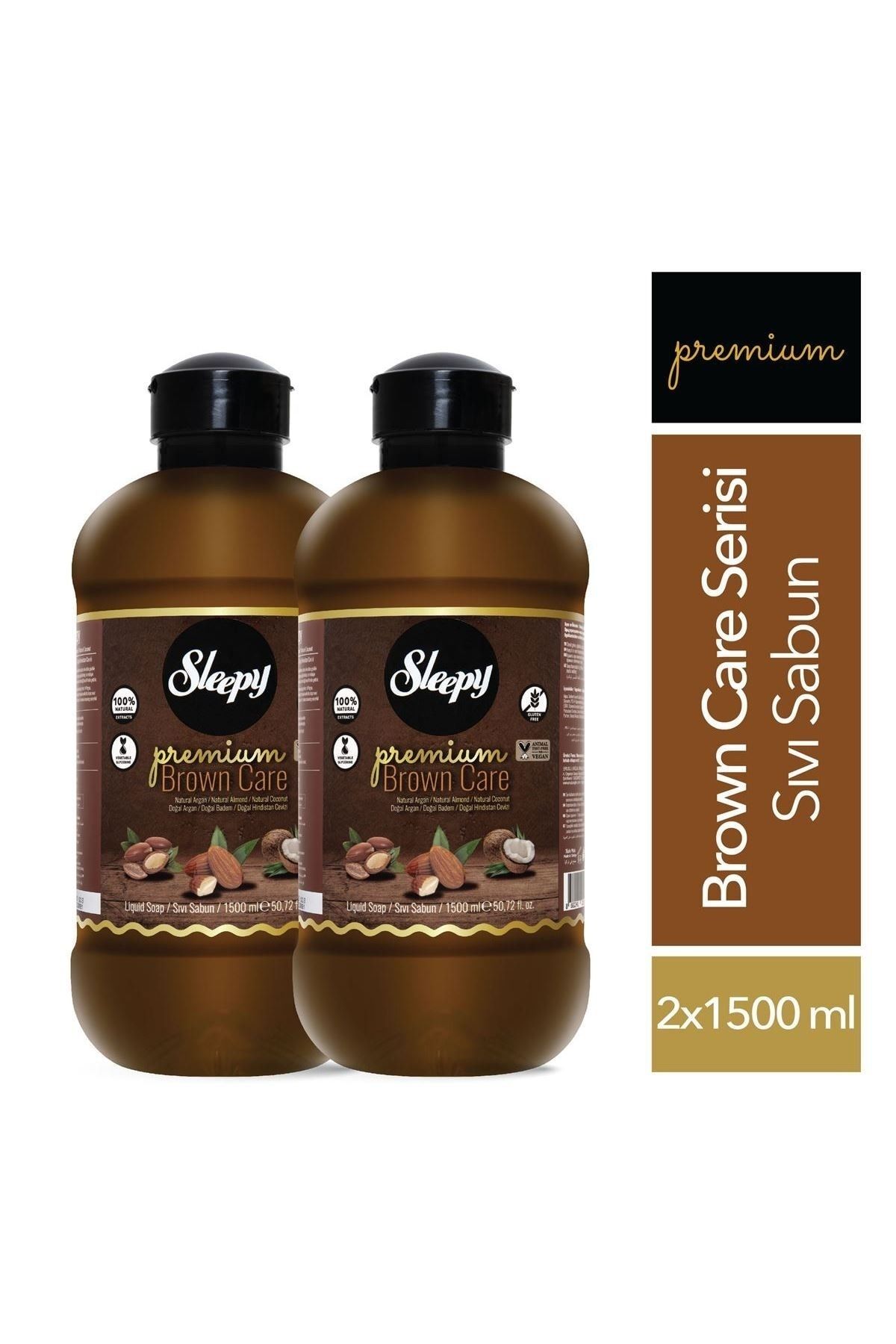 Sleepy Premium Brown Care Serisi Sıvı Sabun 2x1500 Ml