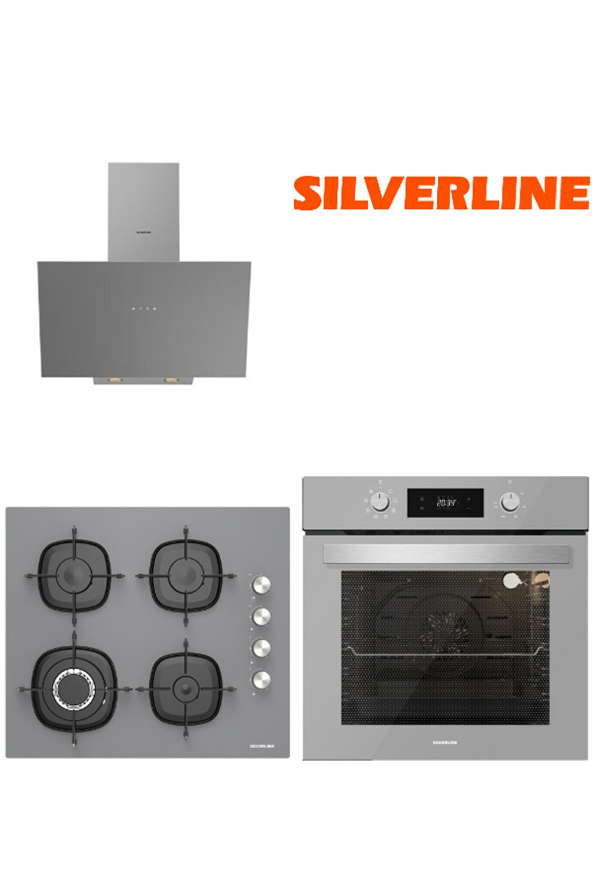 3'lü Ankastre Set (bo6504s01-3481 Gri 3-cs5629s01)