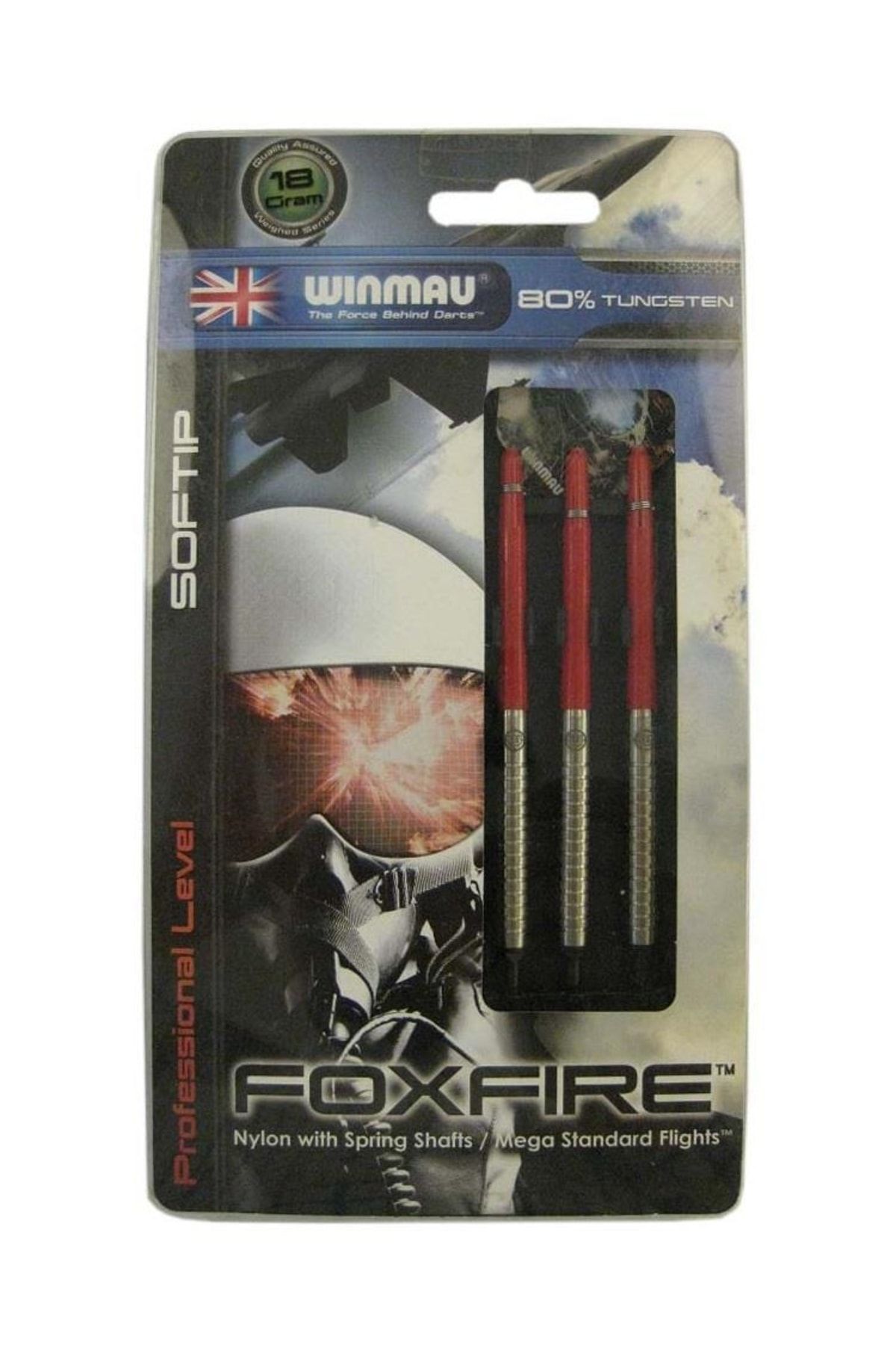 Winmau Fox Fire % 80 Tungsten Plastik Uçlu 18 gr Dart Oku