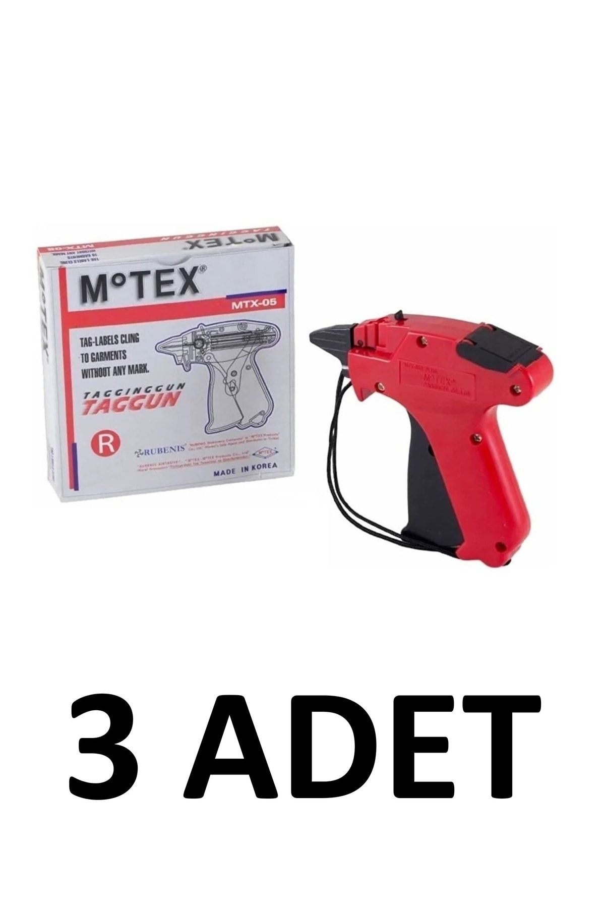 Motex 3 Adet Mtx-05 Etiket Kılçık Tabancası