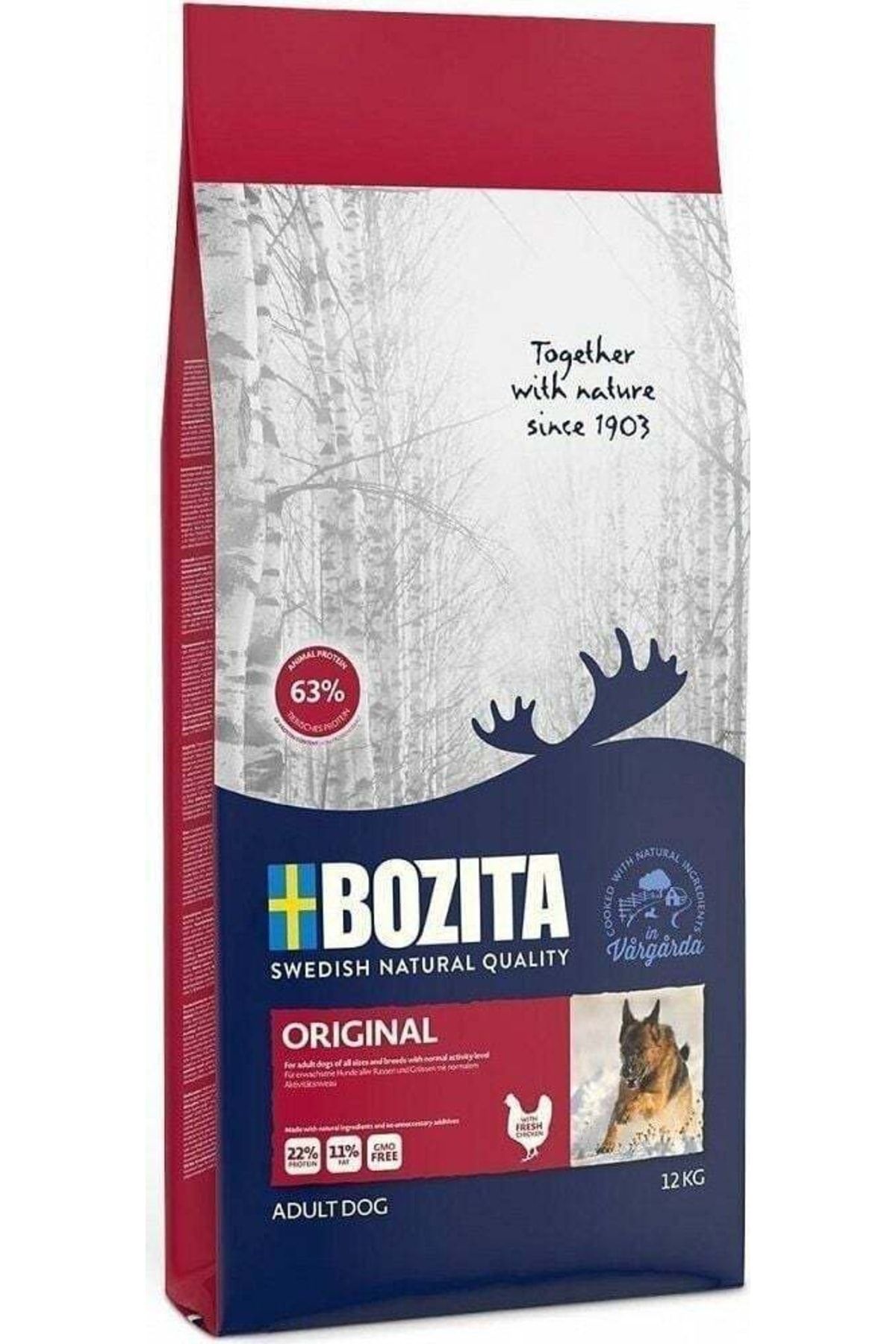 Bozita Naturals Original Tavuklu Yetişkin Köpek Maması 12 Kg