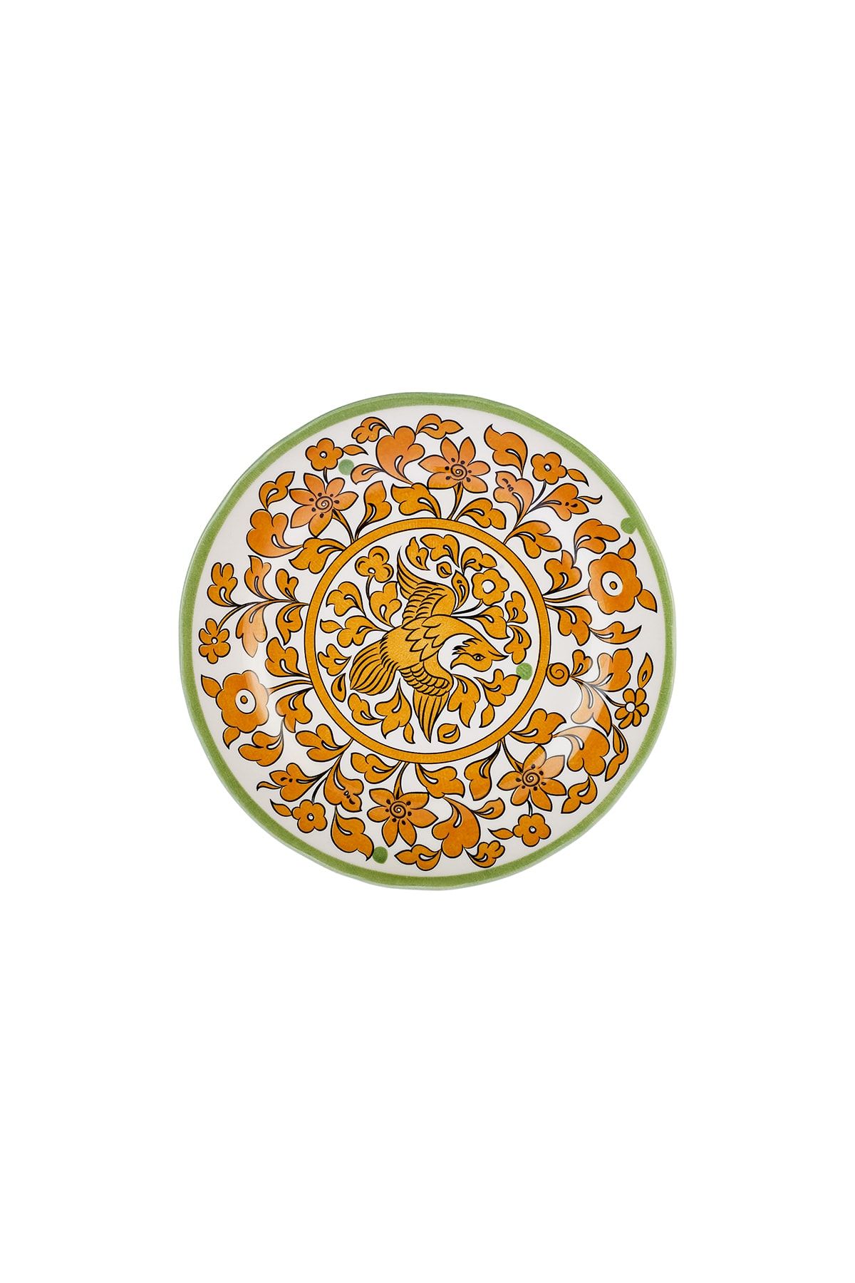 Karaca Paye Selçuklu Serisi Sarı Porselen Pasta Tabağı 21 Cm